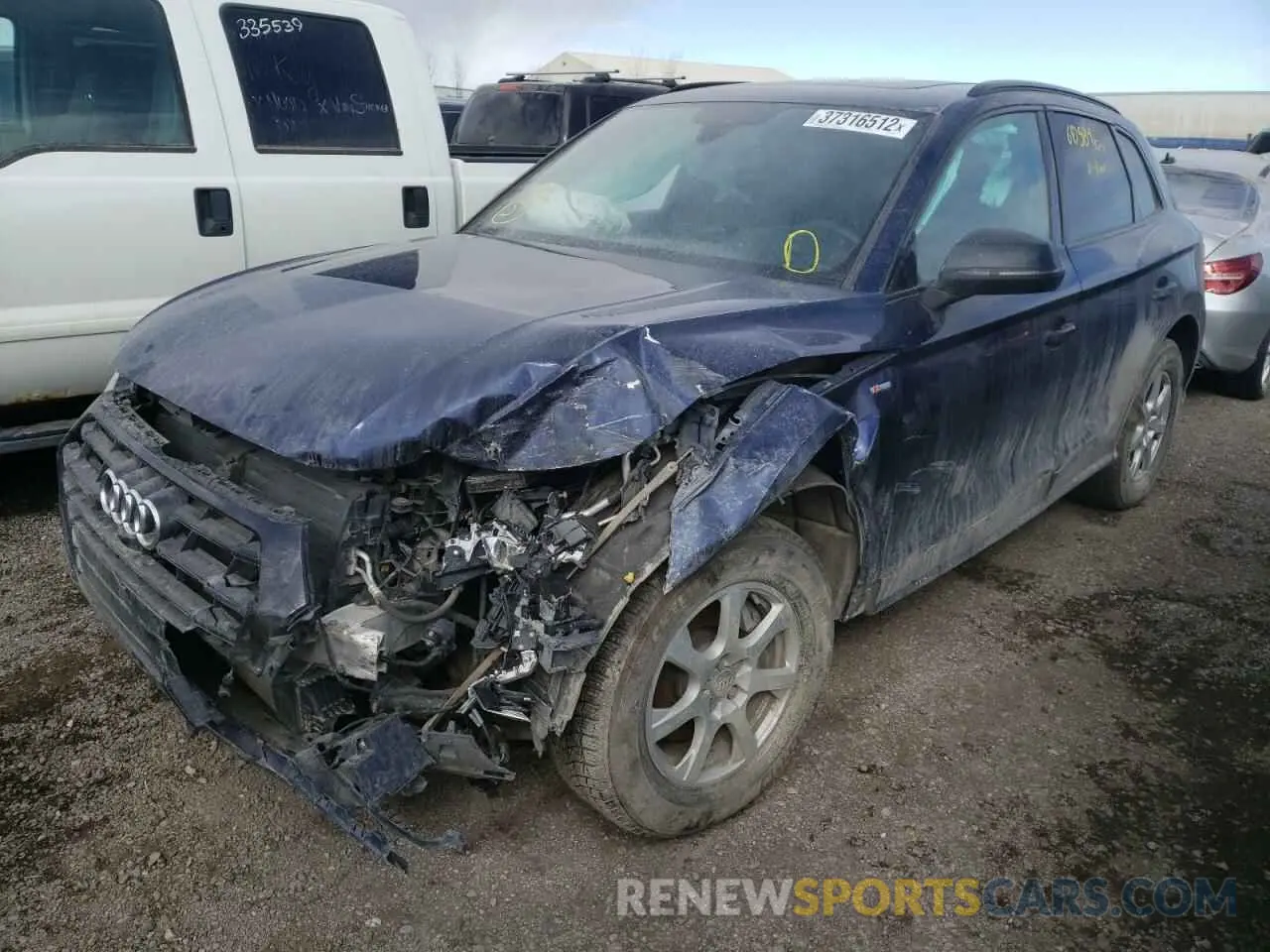 2 Photograph of a damaged car WA1FNAFY8K2034851 AUDI Q5 2019