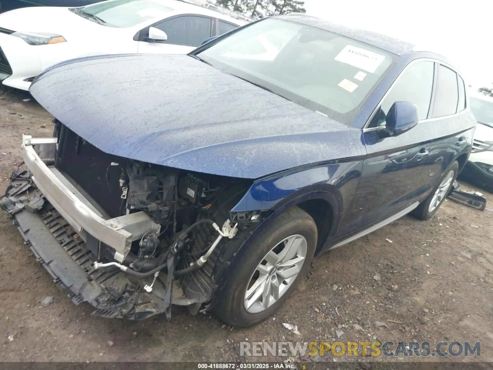 2 Фотография поврежденного автомобиля WA1ANAFY0L2115774 AUDI Q5 2020