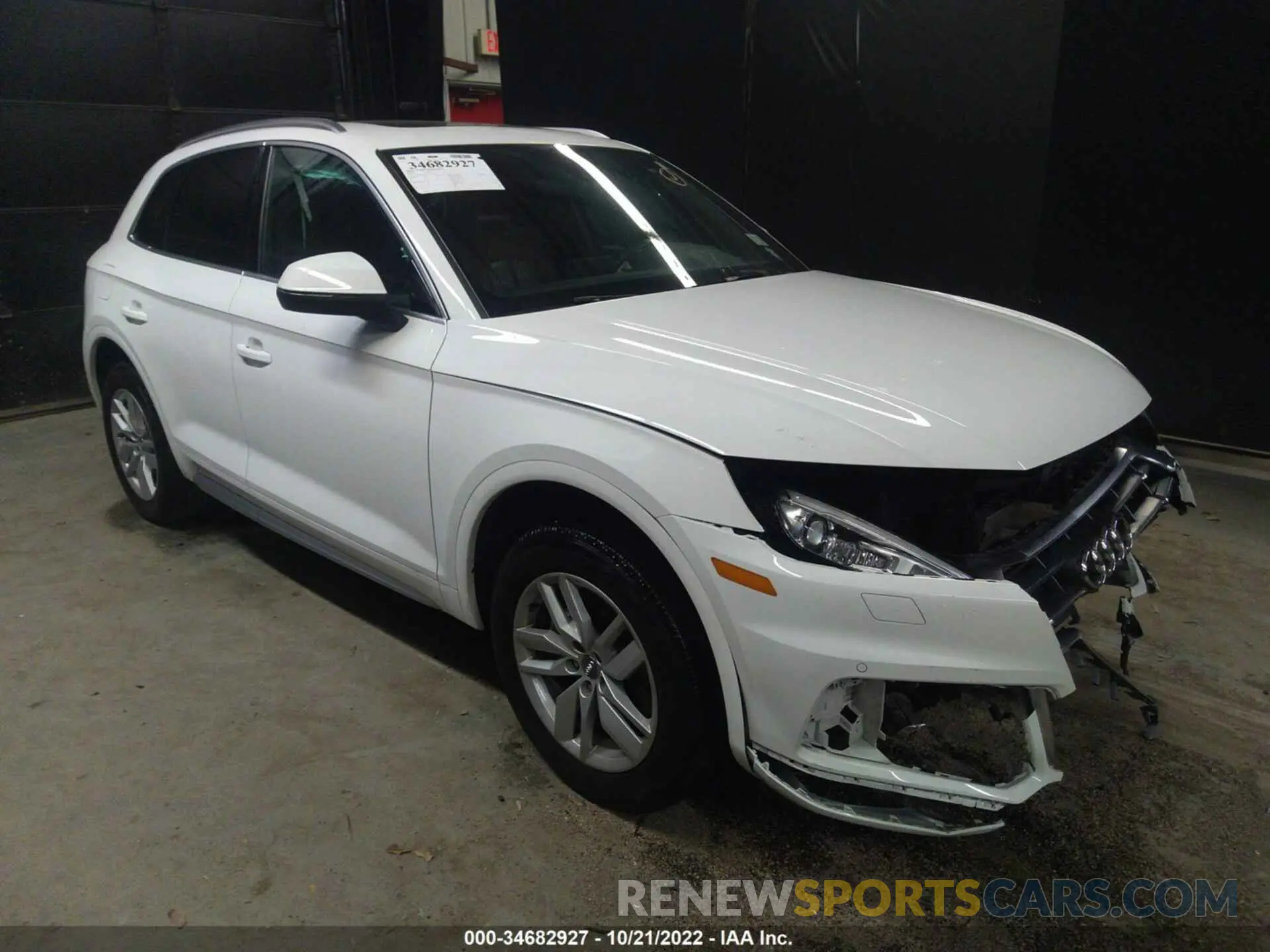 1 Фотография поврежденного автомобиля WA1ANAFY1L2098922 AUDI Q5 2020
