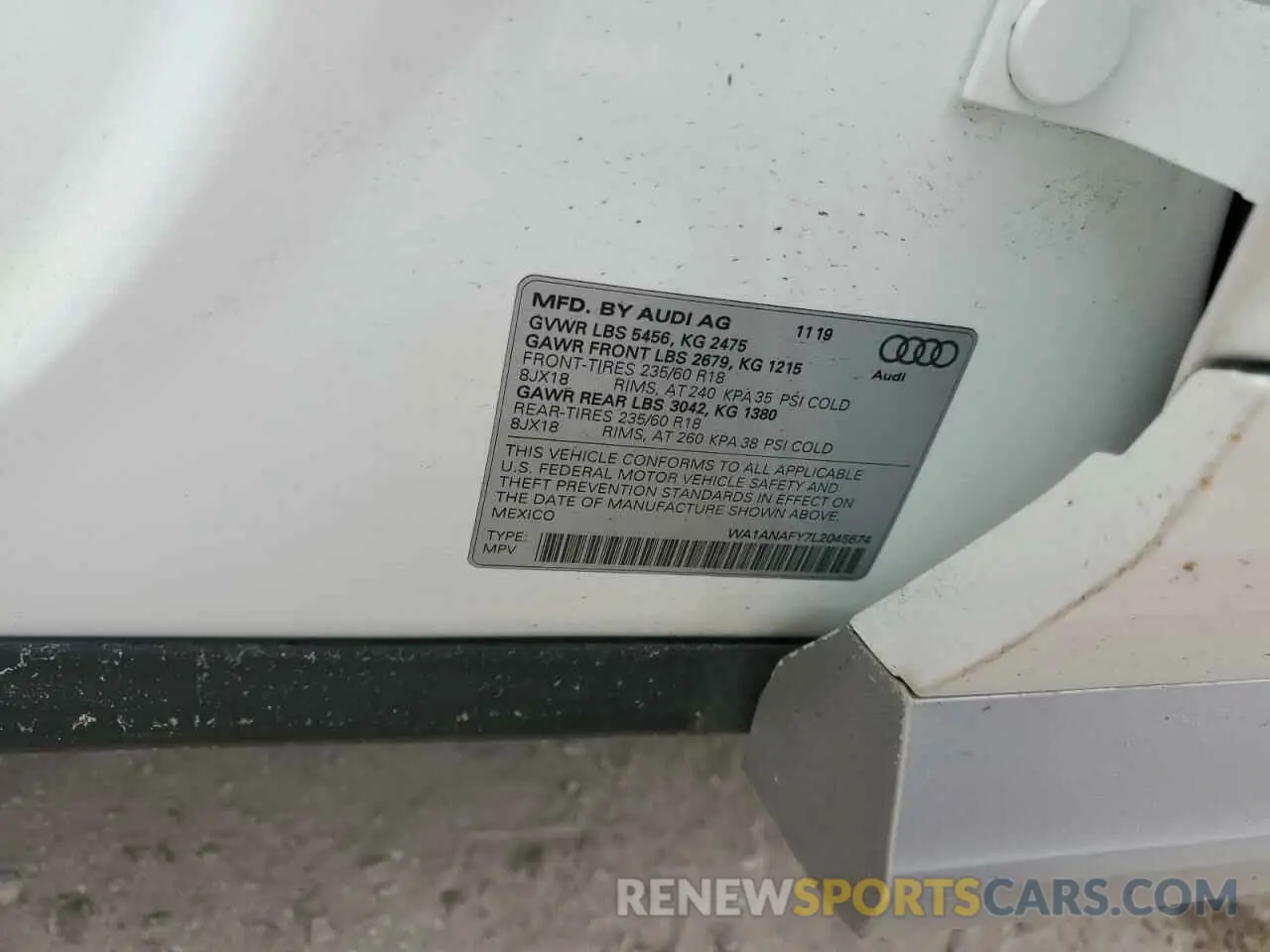 14 Фотография поврежденного автомобиля WA1ANAFY7L2045674 AUDI Q5 2020
