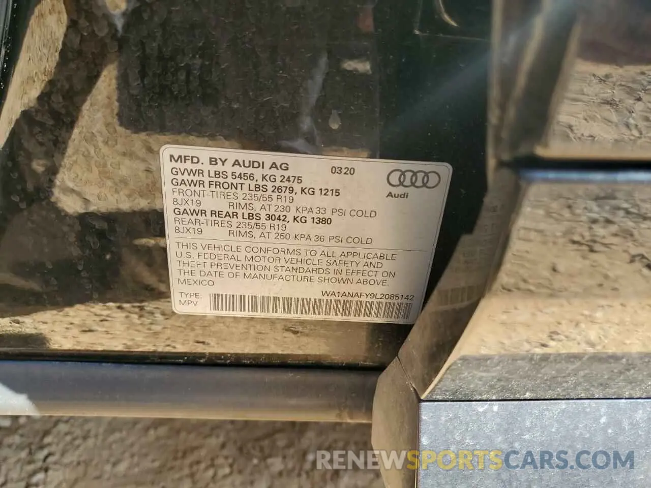 13 Фотография поврежденного автомобиля WA1ANAFY9L2085142 AUDI Q5 2020
