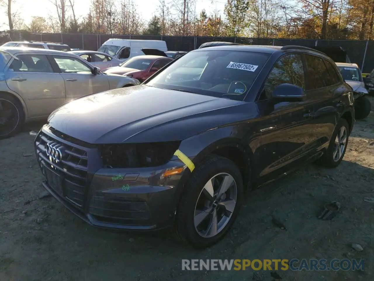 2 Photograph of a damaged car WA1ANAFYXL2088762 AUDI Q5 2020
