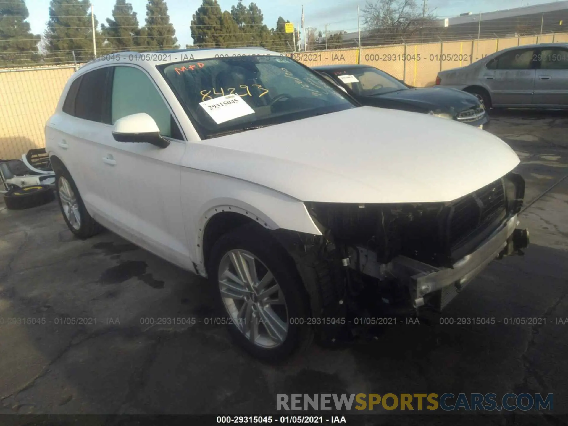 1 Photograph of a damaged car WA1CNAFY2L2045669 AUDI Q5 2020