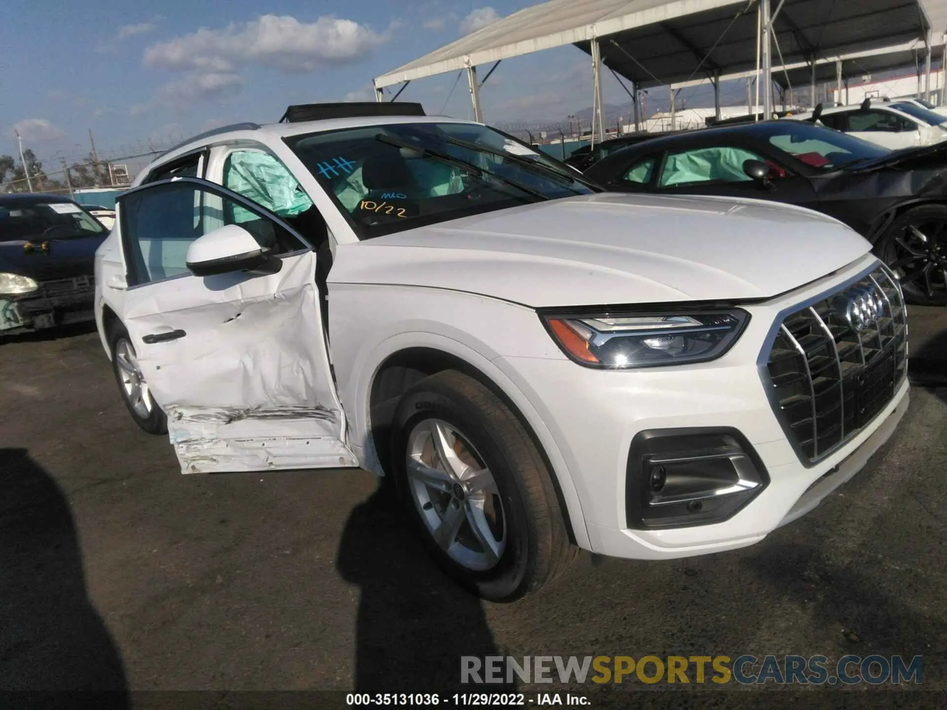 1 Фотография поврежденного автомобиля WA1AAAFY4M2101843 AUDI Q5 2021