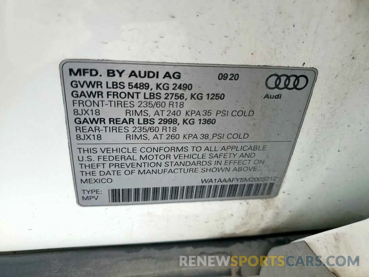 13 Фотография поврежденного автомобиля WA1AAAFY5M2003212 AUDI Q5 2021