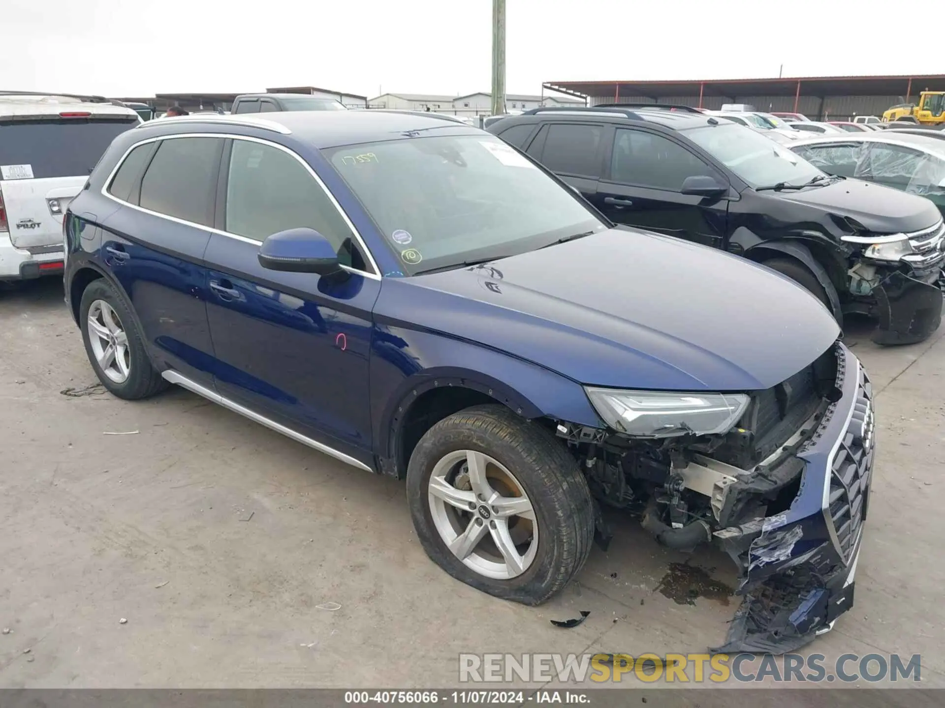 1 Фотография поврежденного автомобиля WA1AAAFY9M2056074 AUDI Q5 2021