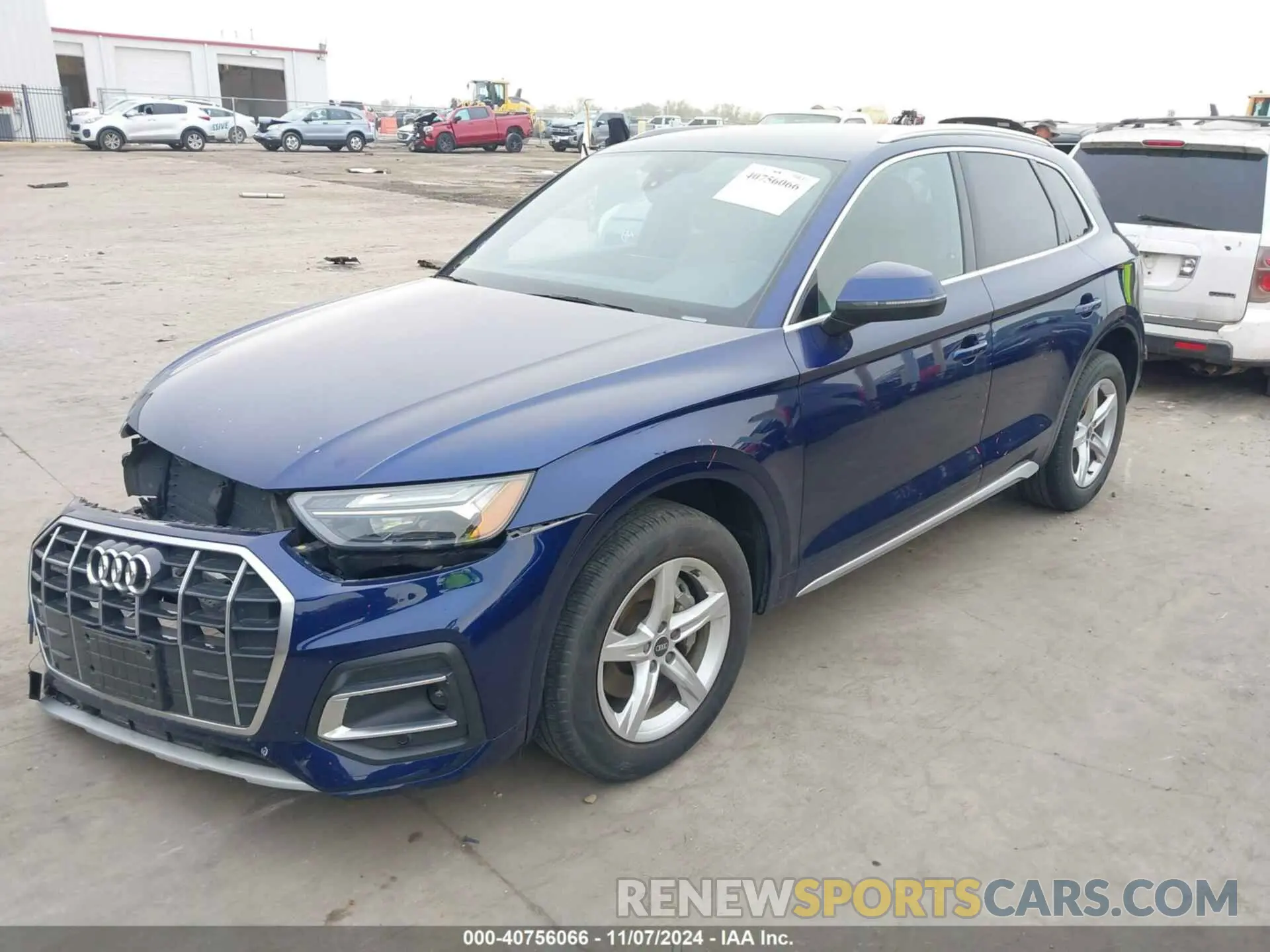 2 Фотография поврежденного автомобиля WA1AAAFY9M2056074 AUDI Q5 2021