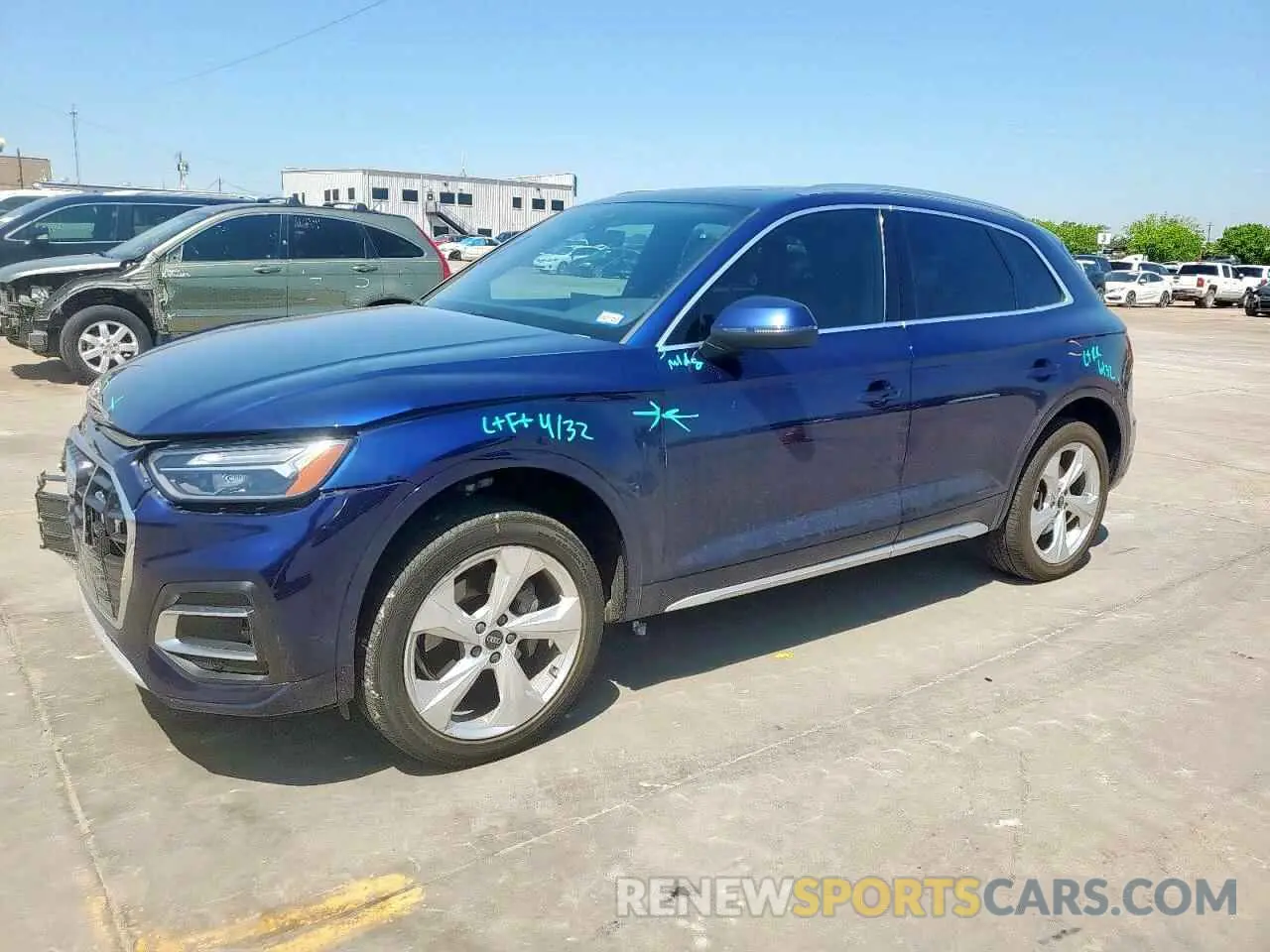 1 Фотография поврежденного автомобиля WA1BAAFY0M2055853 AUDI Q5 2021