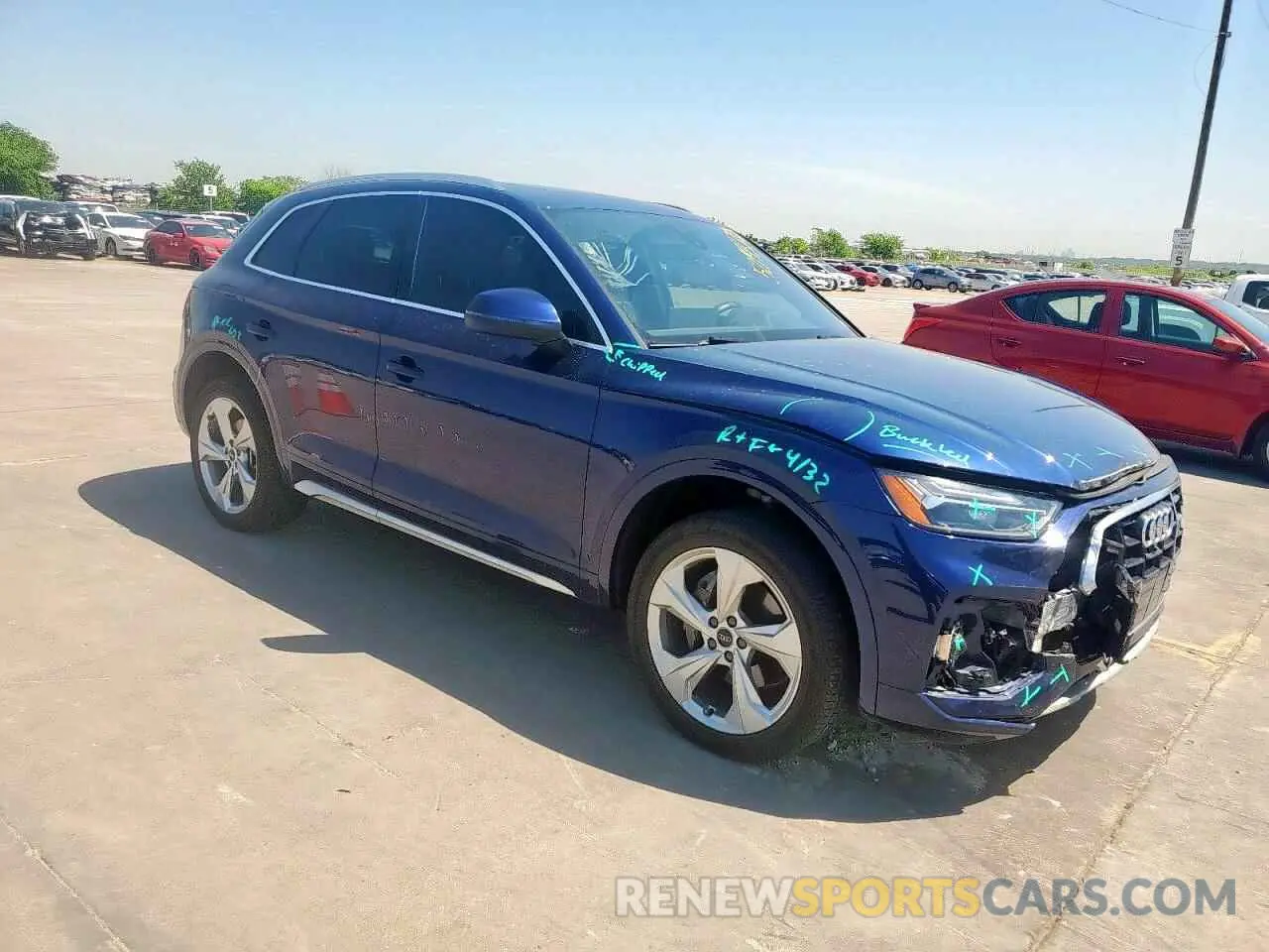 4 Фотография поврежденного автомобиля WA1BAAFY0M2055853 AUDI Q5 2021