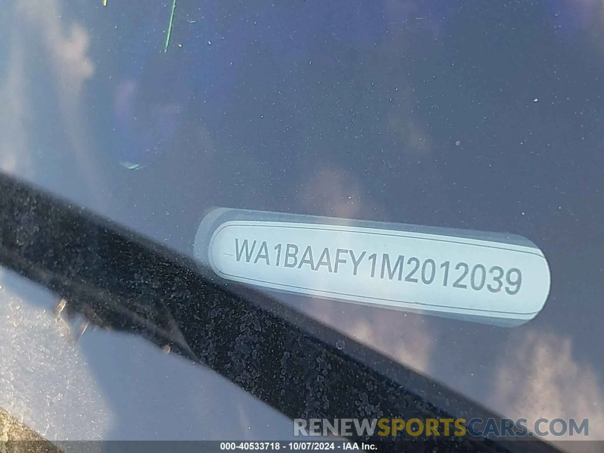 9 Photograph of a damaged car WA1BAAFY1M2012039 AUDI Q5 2021