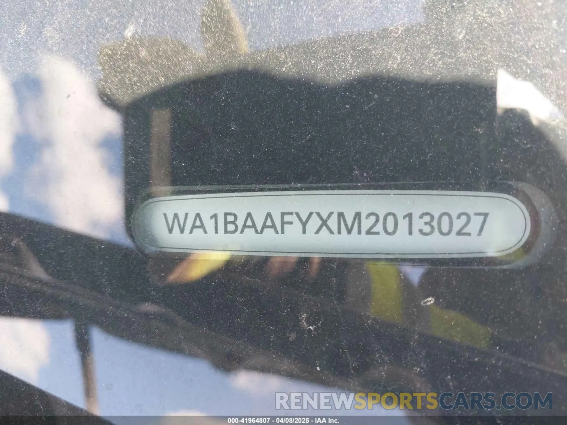 9 Фотография поврежденного автомобиля WA1BAAFYXM2013027 AUDI Q5 2021