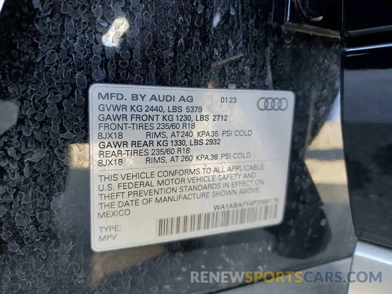 15 Фотография поврежденного автомобиля WA1ABAFY4P2086178 AUDI Q5 2023