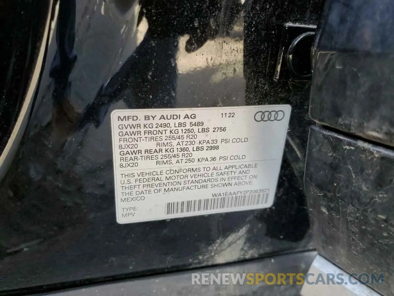 15 Фотография поврежденного автомобиля WA1EAAFY2P2063521 AUDI Q5 2023