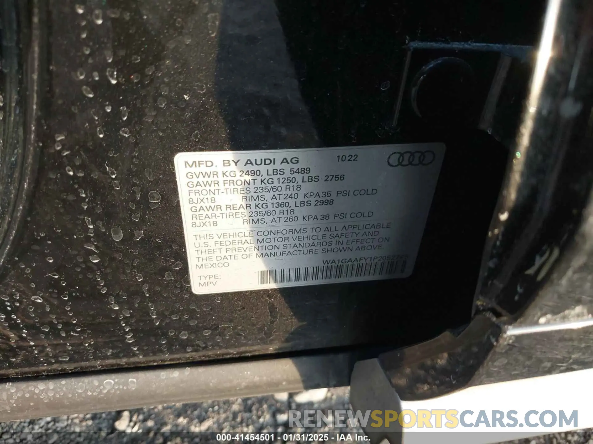 9 Фотография поврежденного автомобиля WA1GAAFY1P2052745 AUDI Q5 2023