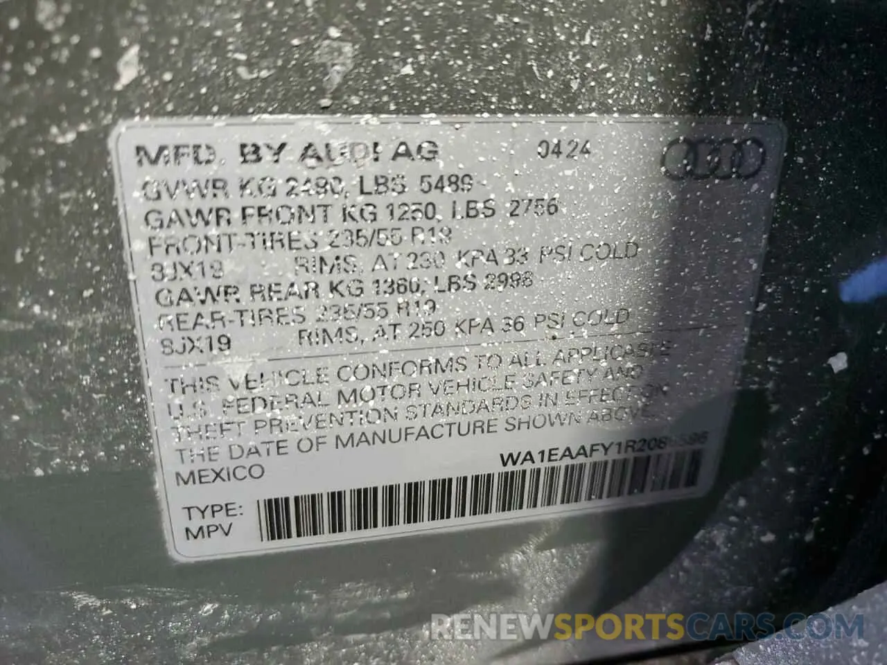 13 Фотография поврежденного автомобиля WA1EAAFY1R2086596 AUDI Q5 2024