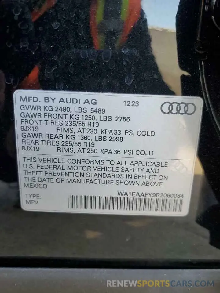 13 Photograph of a damaged car WA1EAAFY9R2060084 AUDI Q5 2024