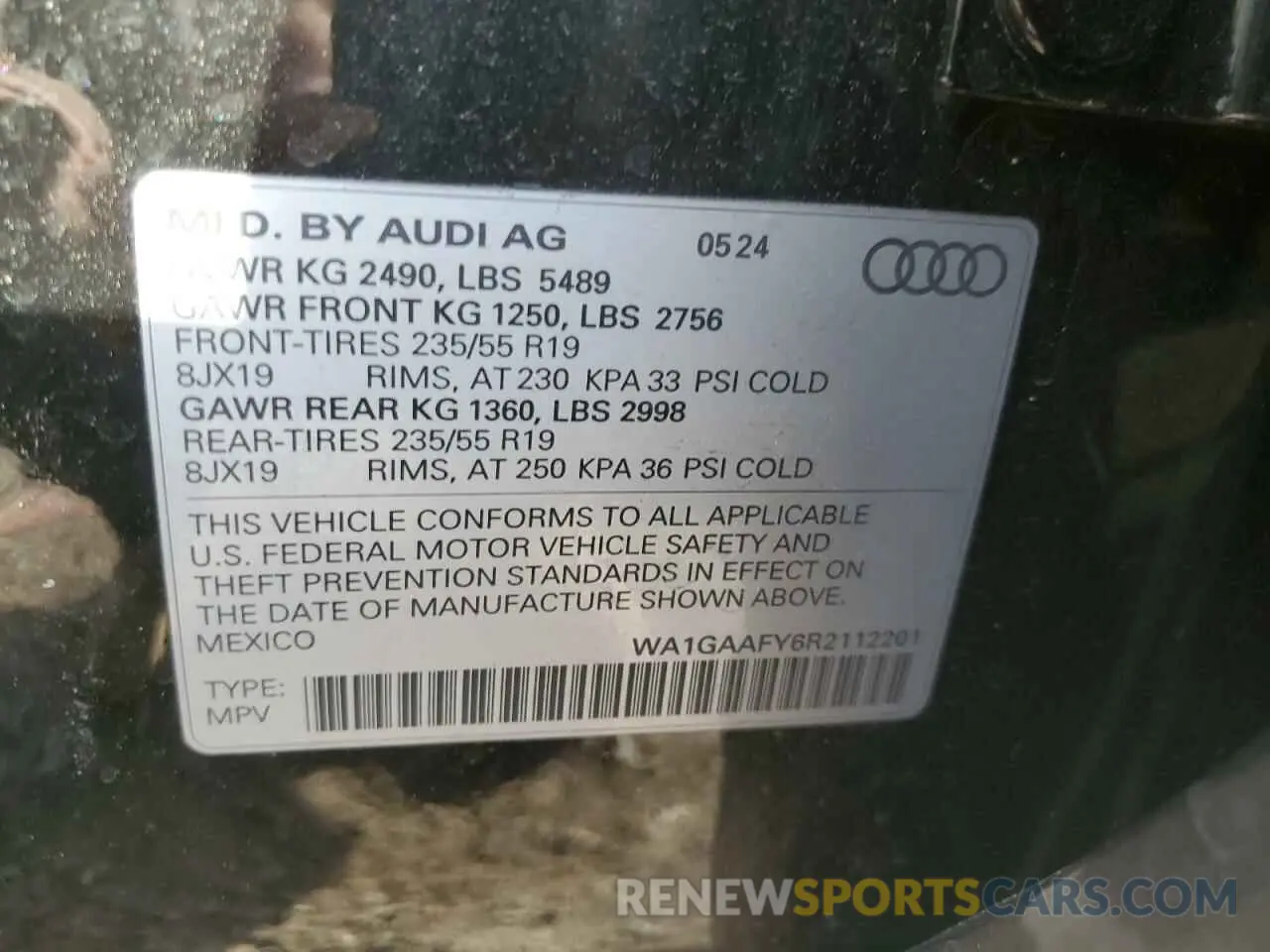 13 Фотография поврежденного автомобиля WA1GAAFY6R2112201 AUDI Q5 2024