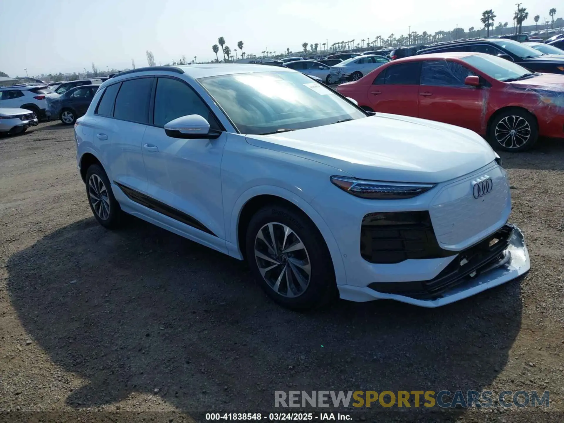 1 Photograph of a damaged car WA124BGFXSA019441 AUDI Q6 E-TRON 2025