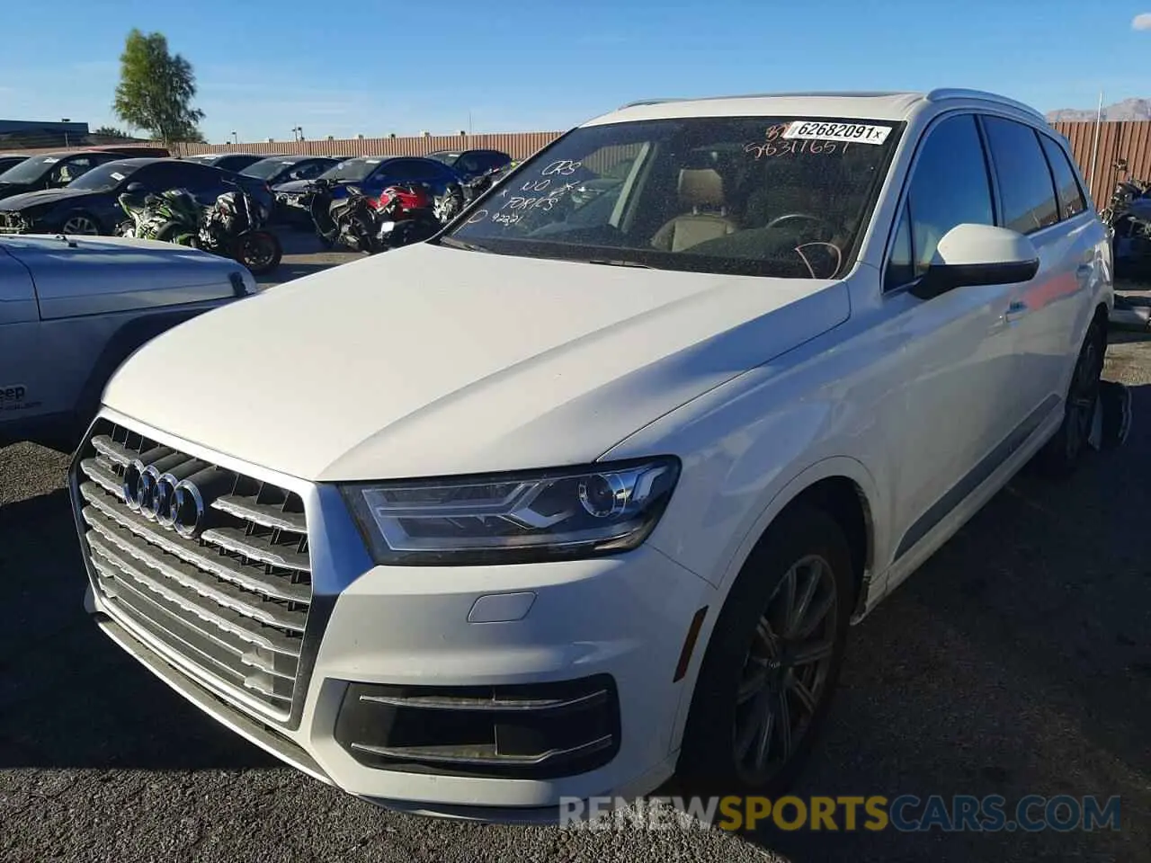 2 Photograph of a damaged car WA1AAAF76KD007262 AUDI Q7 2019