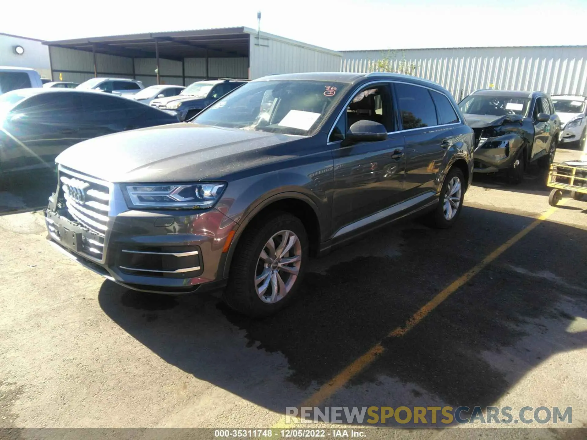 2 Фотография поврежденного автомобиля WA1AHAF7XKD033892 AUDI Q7 2019