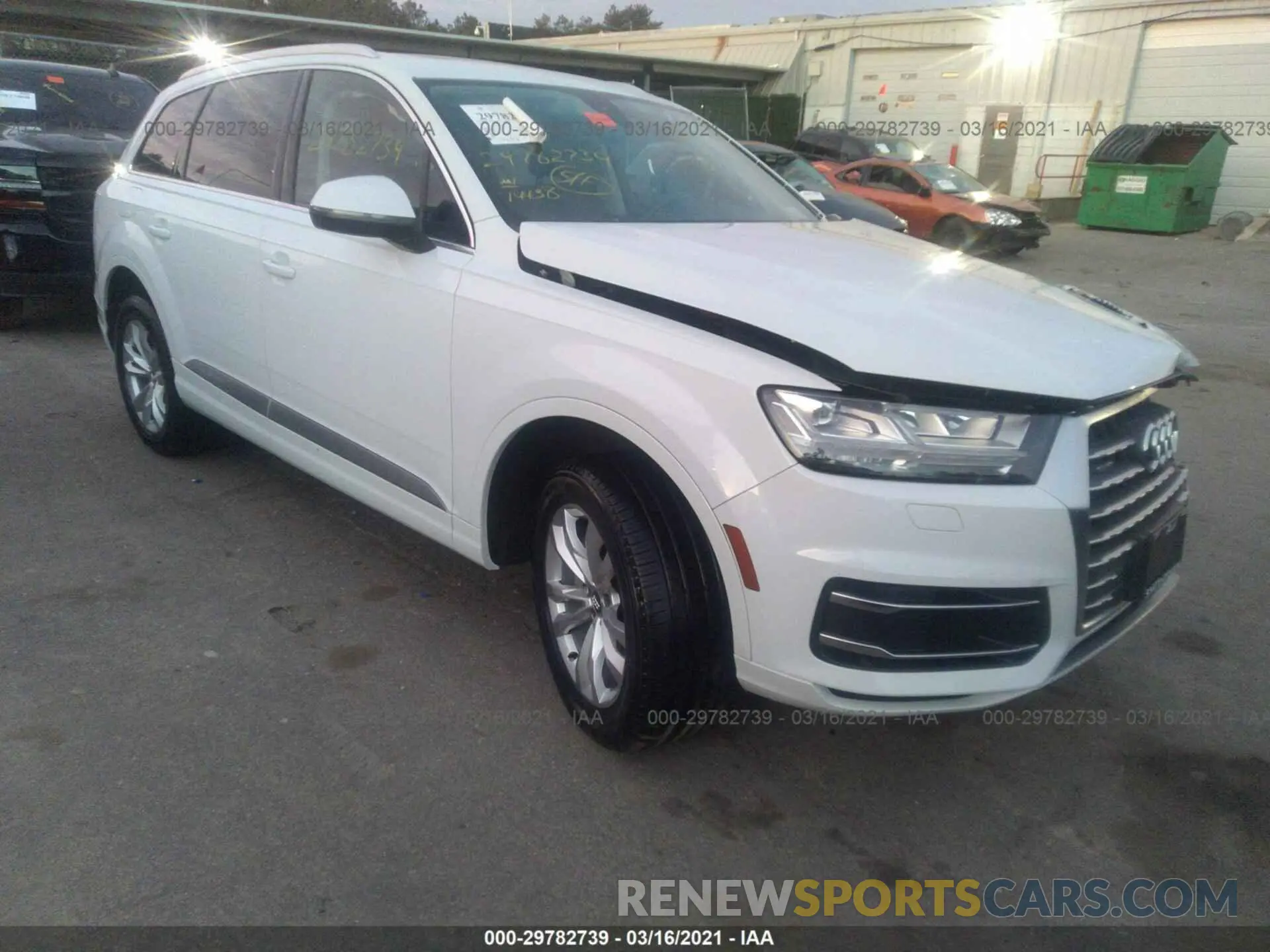 1 Photograph of a damaged car WA1AHAF7XKD046951 AUDI Q7 2019