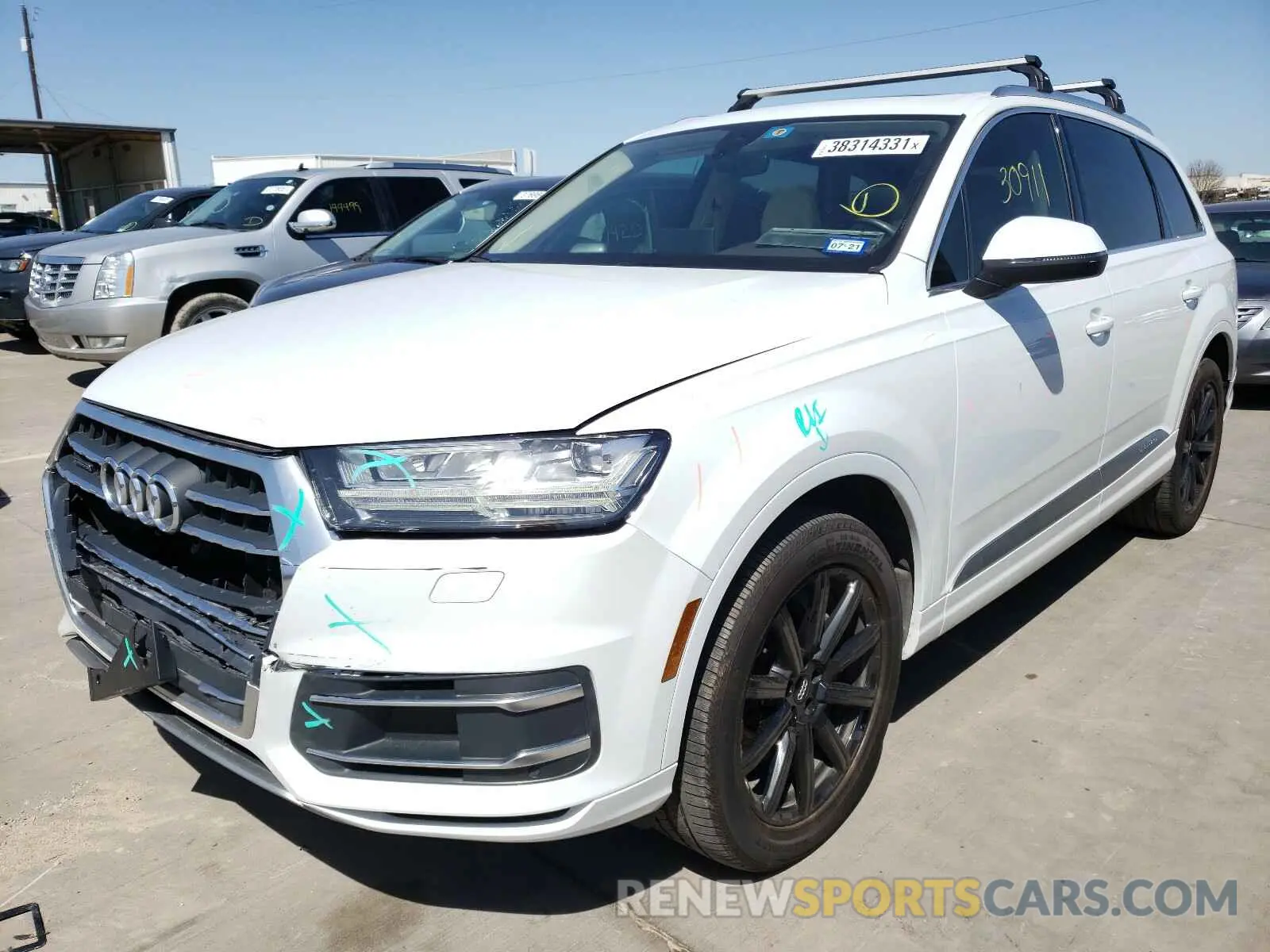 2 Photograph of a damaged car WA1LHAF72KD025259 AUDI Q7 2019