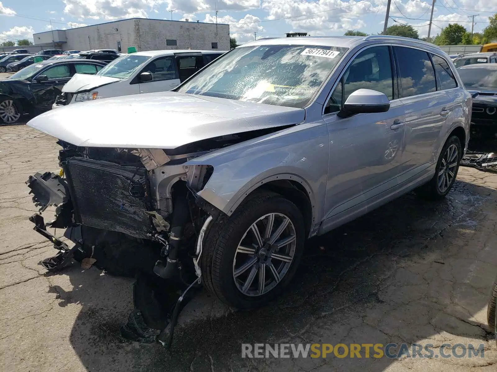 2 Photograph of a damaged car WA1LHAF74KD028356 AUDI Q7 2019