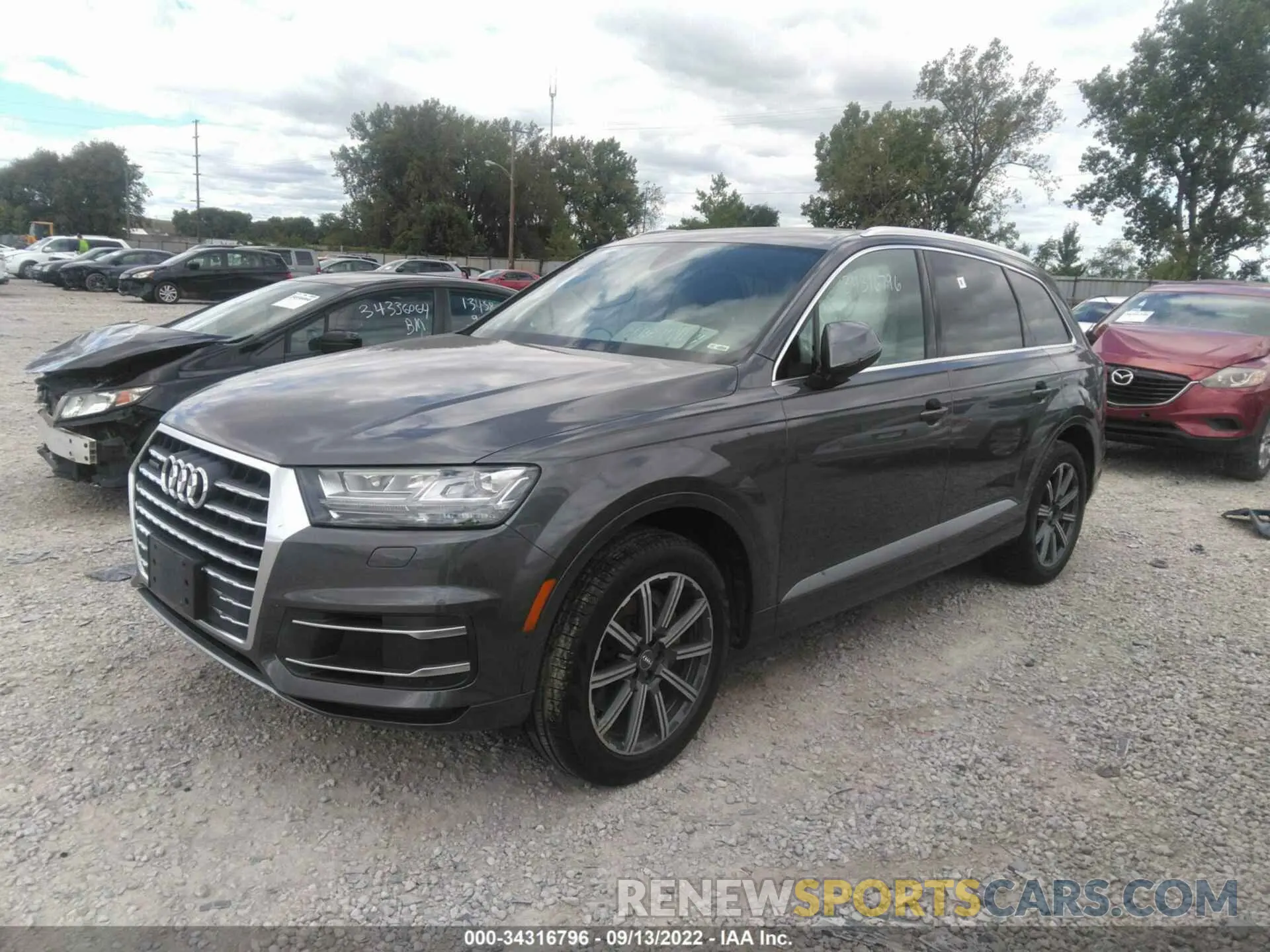 2 Фотография поврежденного автомобиля WA1LHAF78KD032345 AUDI Q7 2019