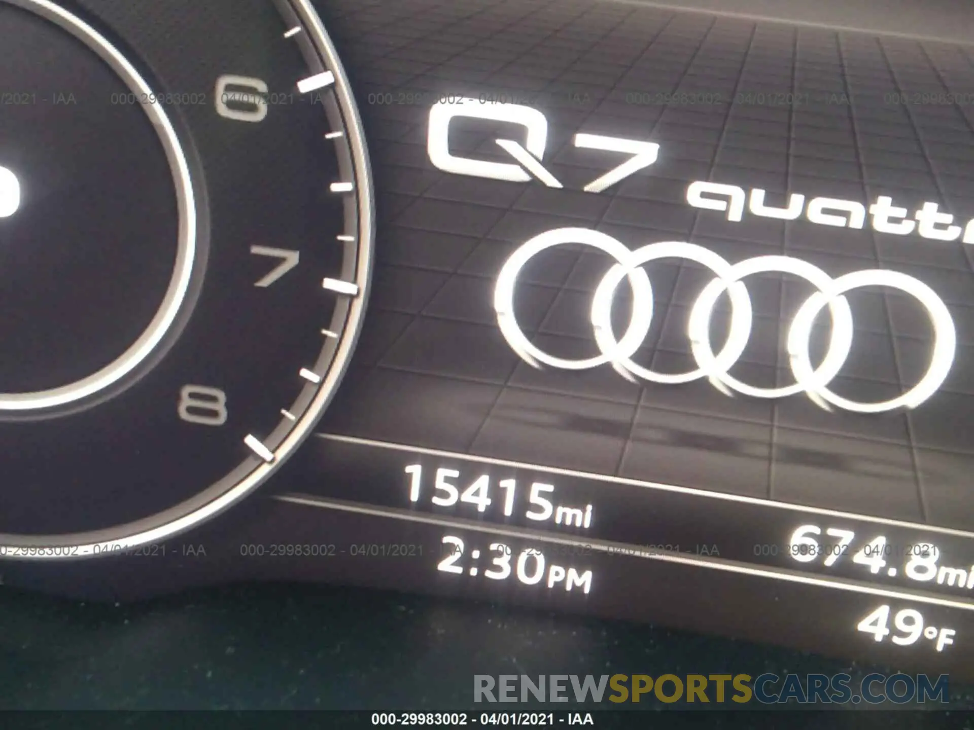 7 Photograph of a damaged car WA1LHAF79KD029809 AUDI Q7 2019