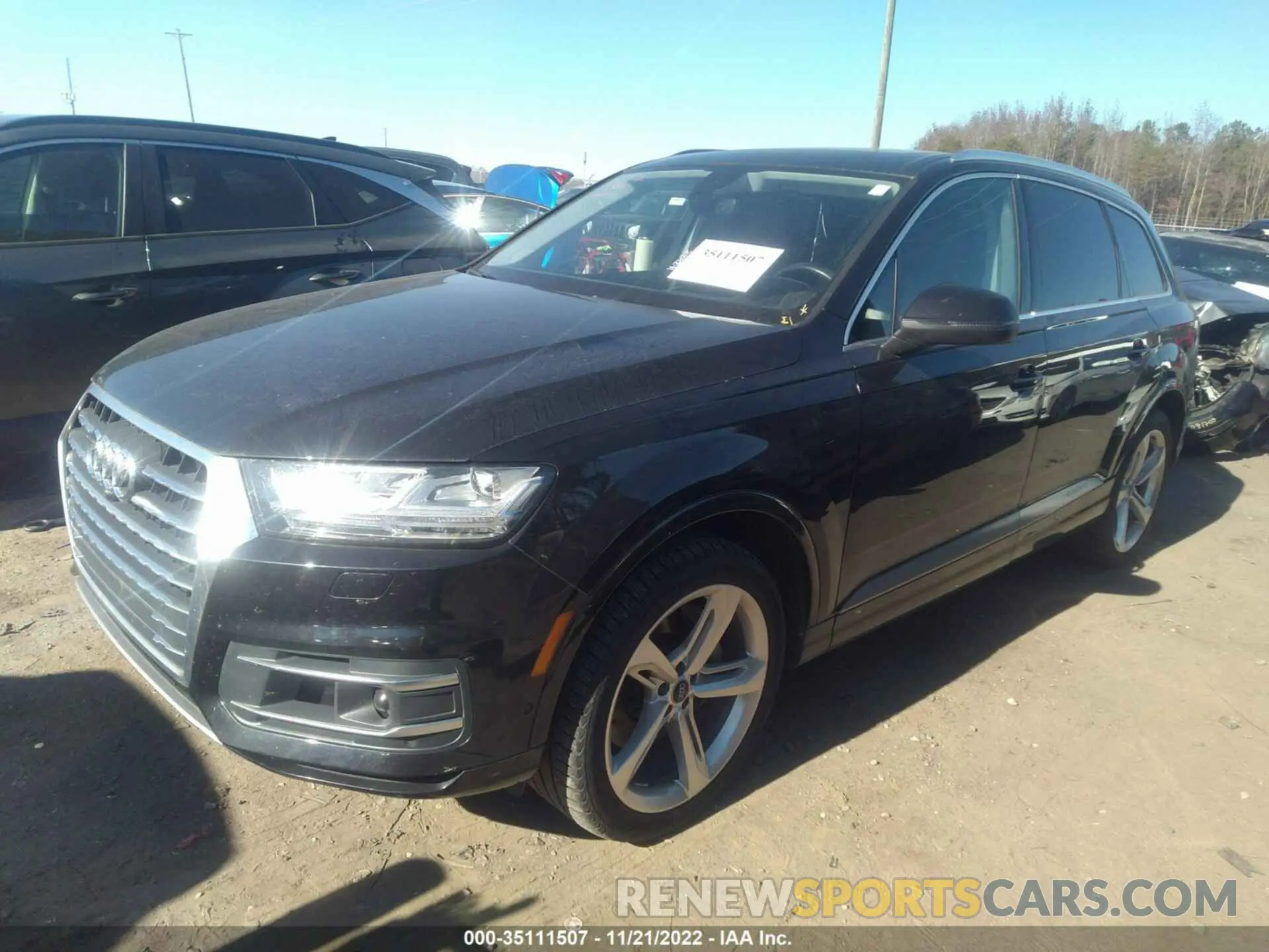 2 Фотография поврежденного автомобиля WA1VAAF71KD015108 AUDI Q7 2019