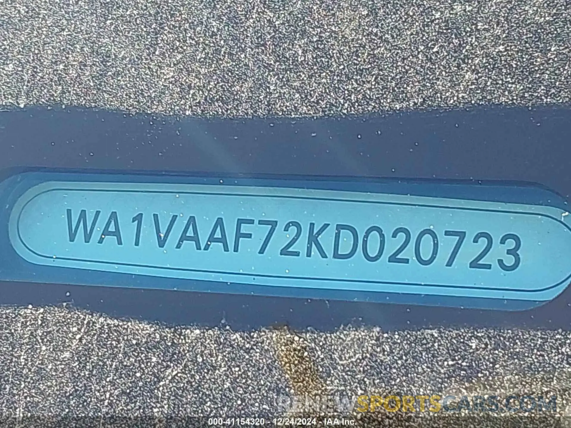 9 Фотография поврежденного автомобиля WA1VAAF72KD020723 AUDI Q7 2019