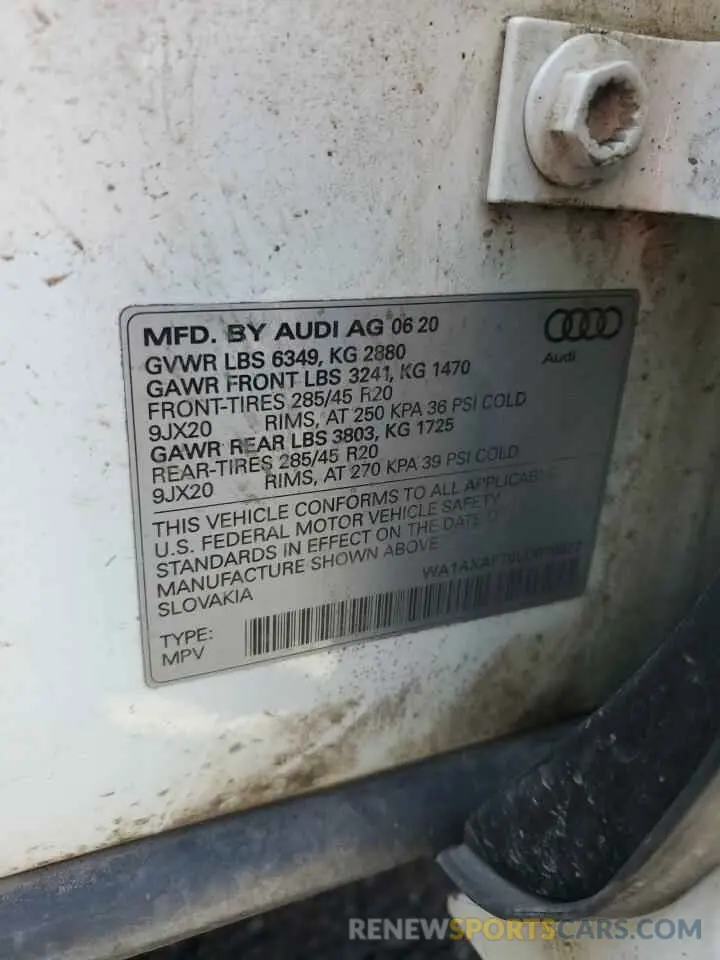12 Фотография поврежденного автомобиля WA1AXAF70LD010822 AUDI Q7 2020
