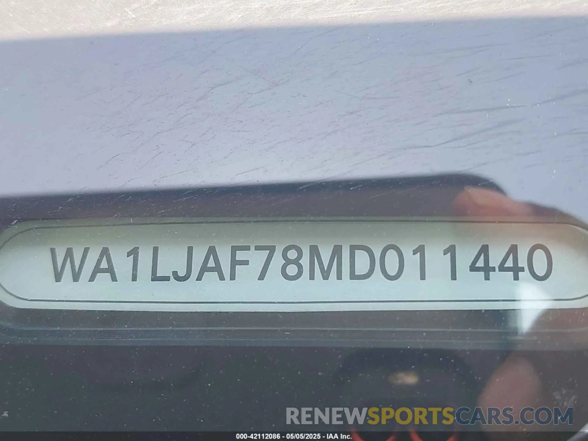 9 Фотография поврежденного автомобиля WA1LJAF78MD011440 AUDI Q7 2021