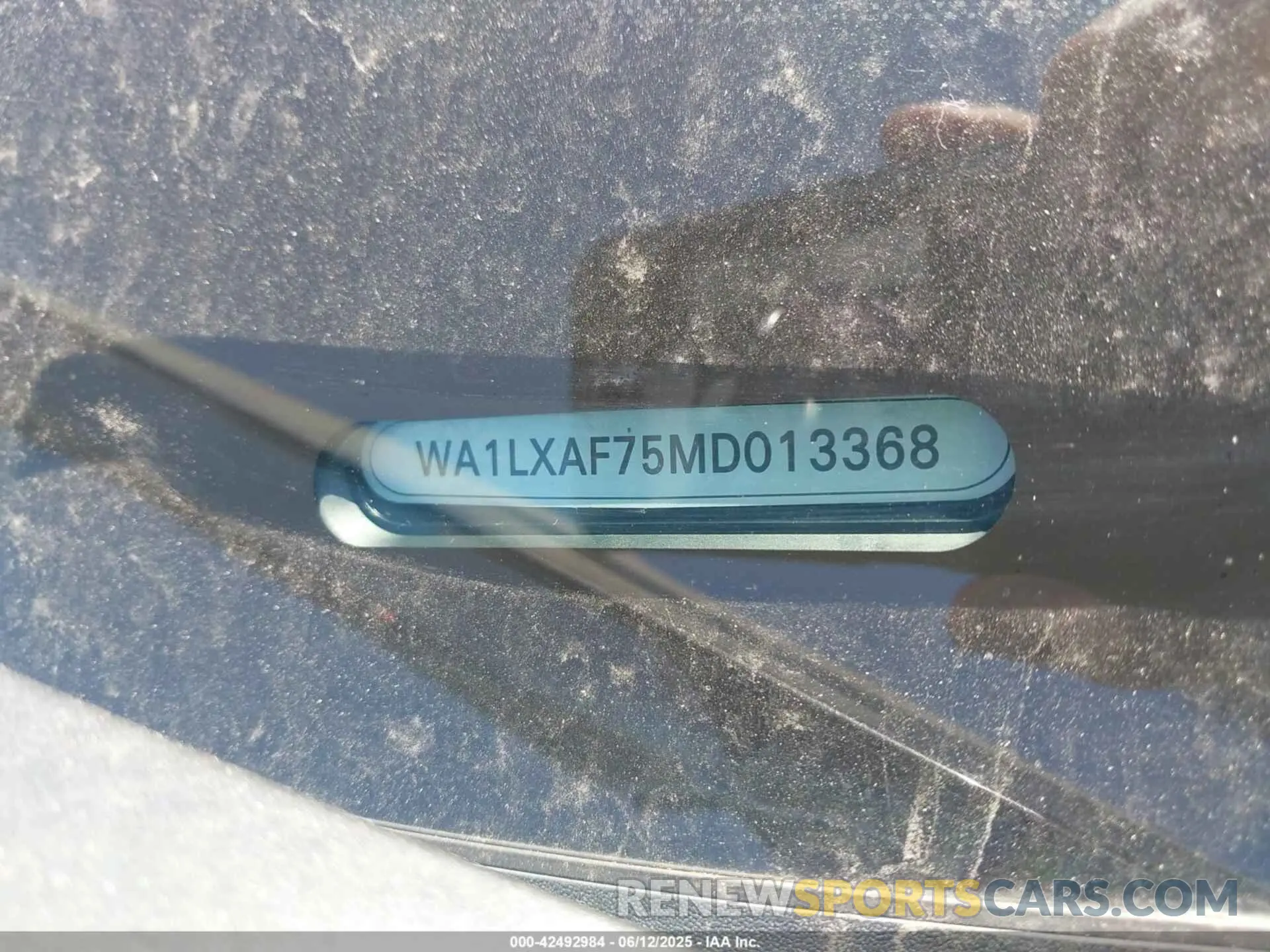 9 Фотография поврежденного автомобиля WA1LXAF75MD013368 AUDI Q7 2021