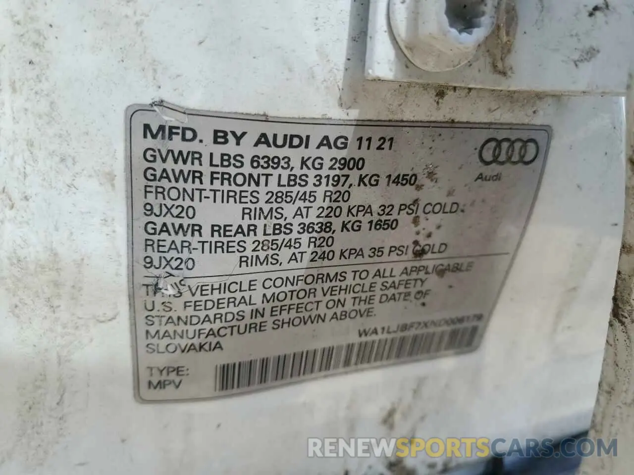 13 Photograph of a damaged car WA1LJBF7XND006179 AUDI Q7 2022
