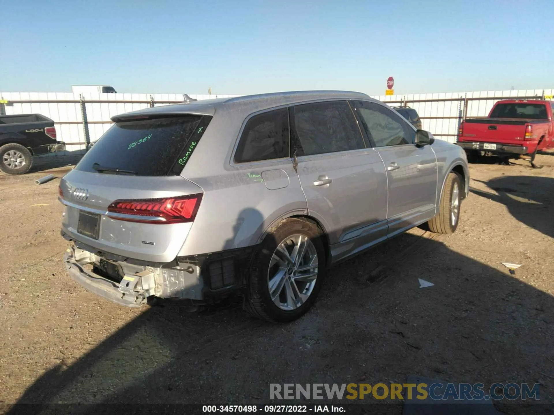 4 Фотография поврежденного автомобиля WA1LXBF77ND004386 AUDI Q7 2022