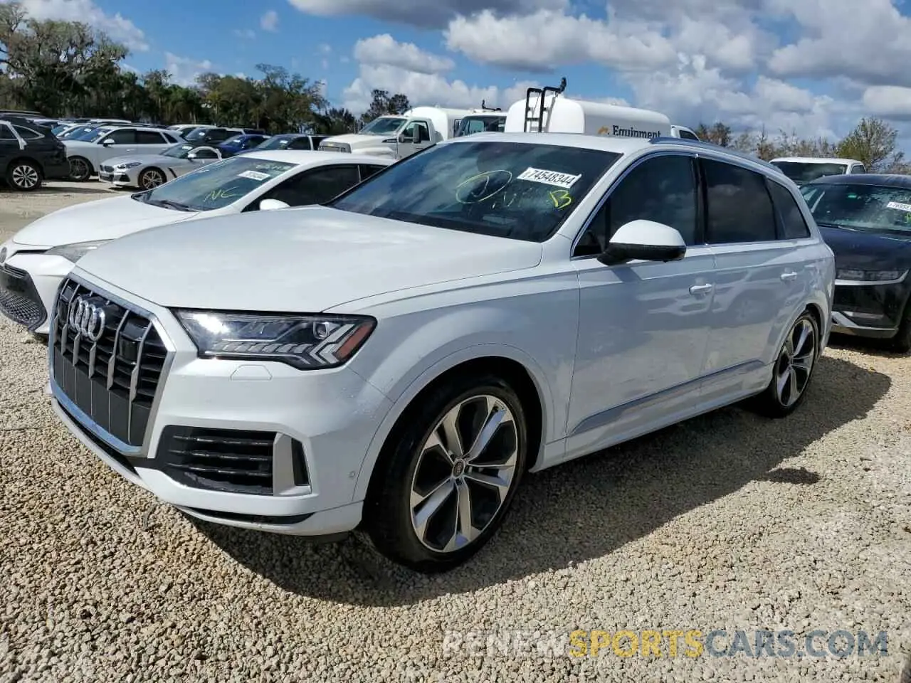 1 Photograph of a damaged car WA1VXBF71ND003968 AUDI Q7 2022