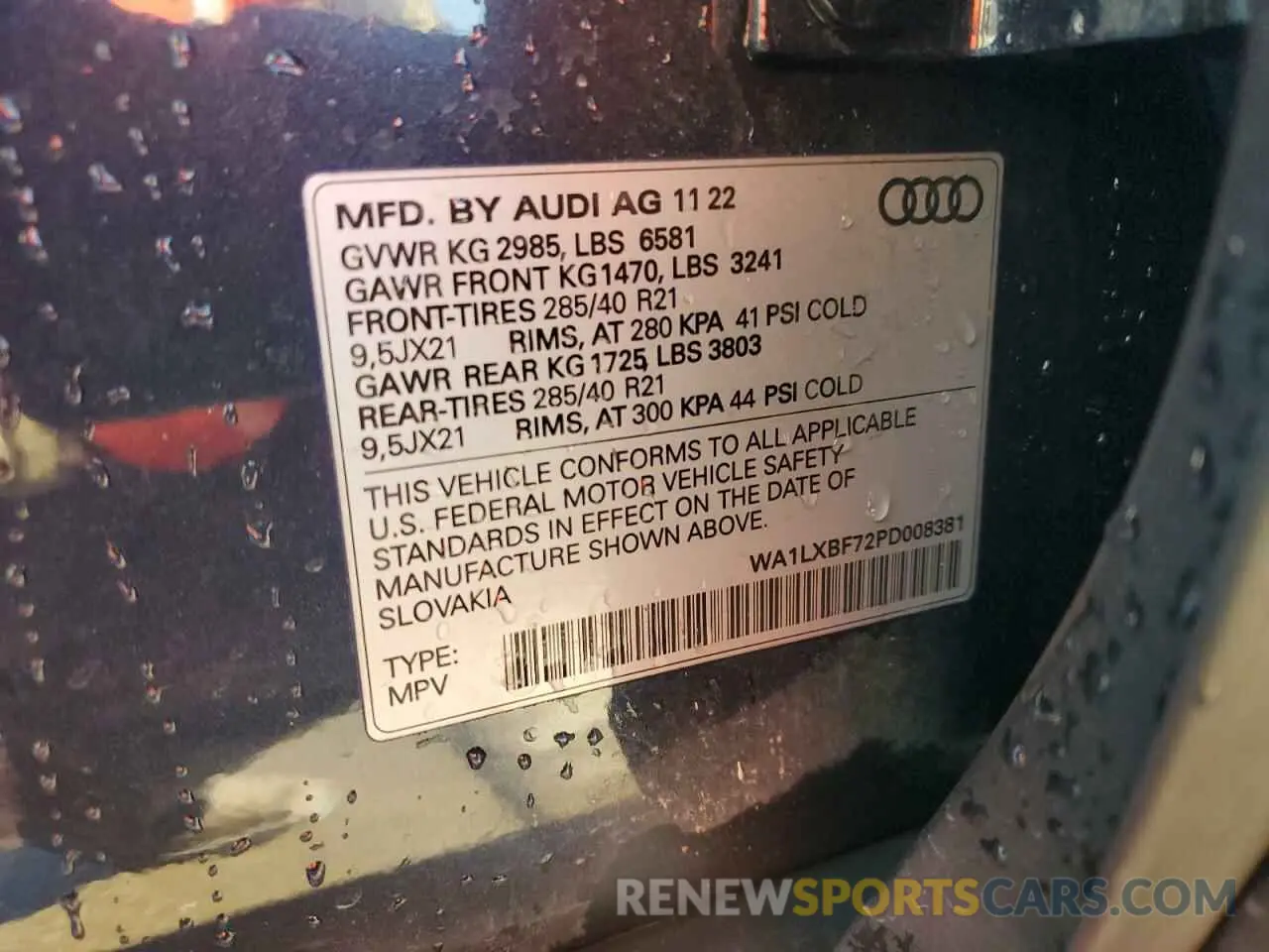 13 Фотография поврежденного автомобиля WA1LXBF72PD008381 AUDI Q7 2023
