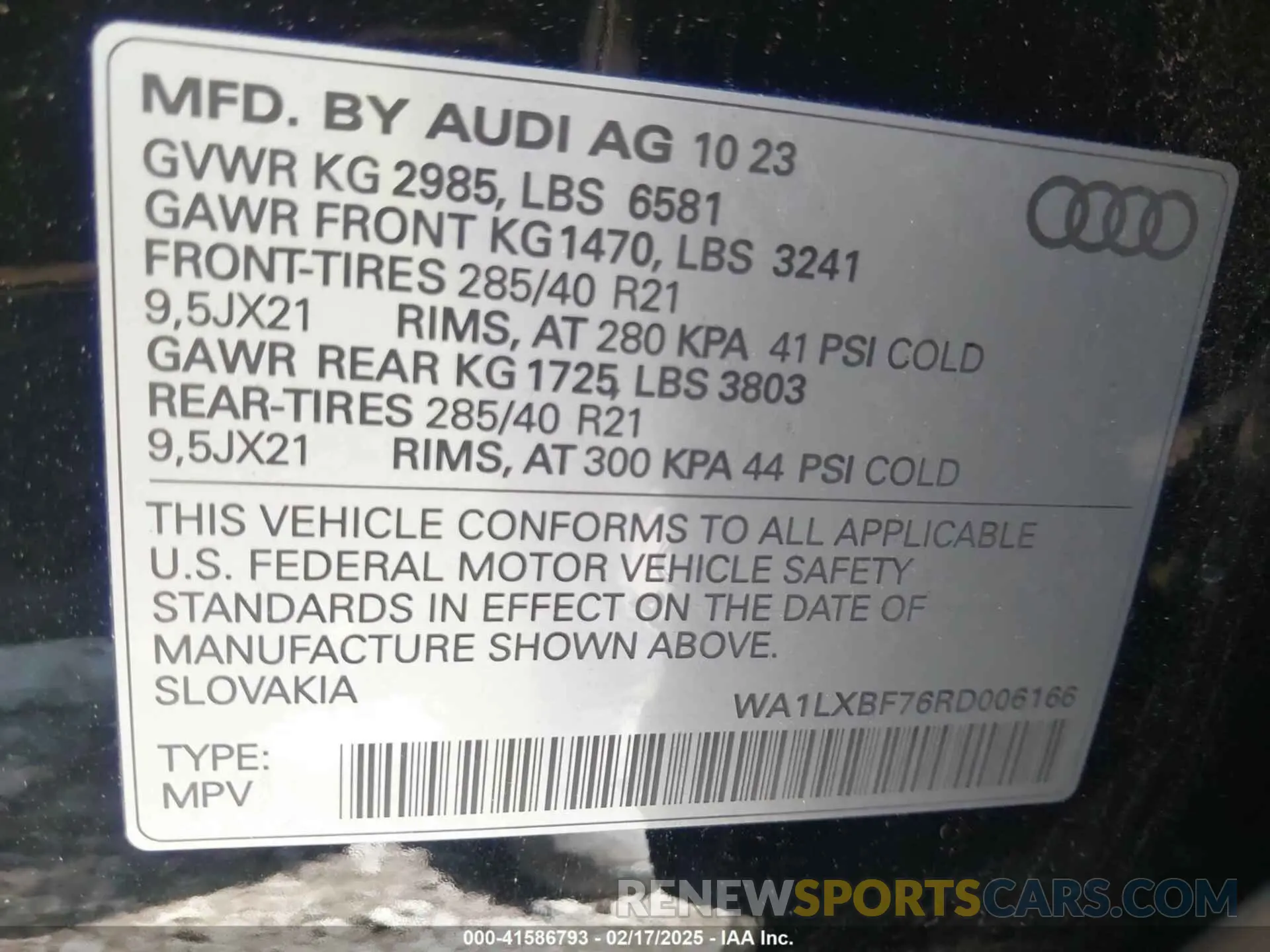 9 Фотография поврежденного автомобиля WA1LXBF76RD006166 AUDI Q7 2024