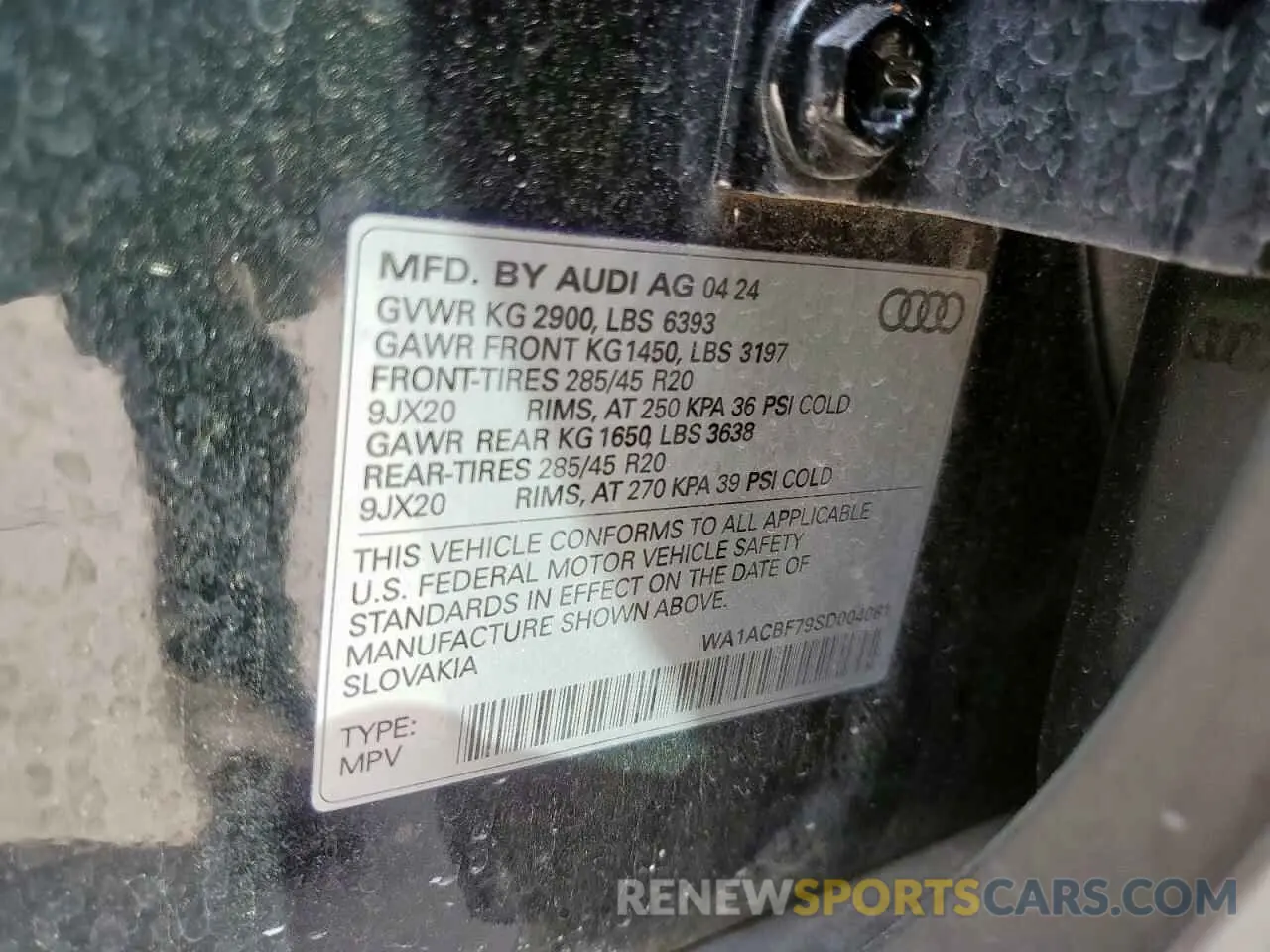 12 Фотография поврежденного автомобиля WA1ACBF79SD004081 AUDI Q7 2025