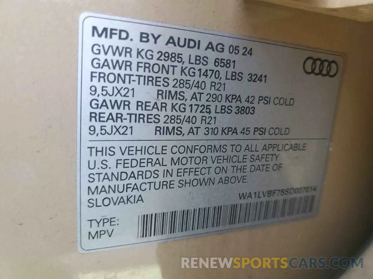 12 Фотография поврежденного автомобиля WA1LVBF75SD007014 AUDI Q7 2025