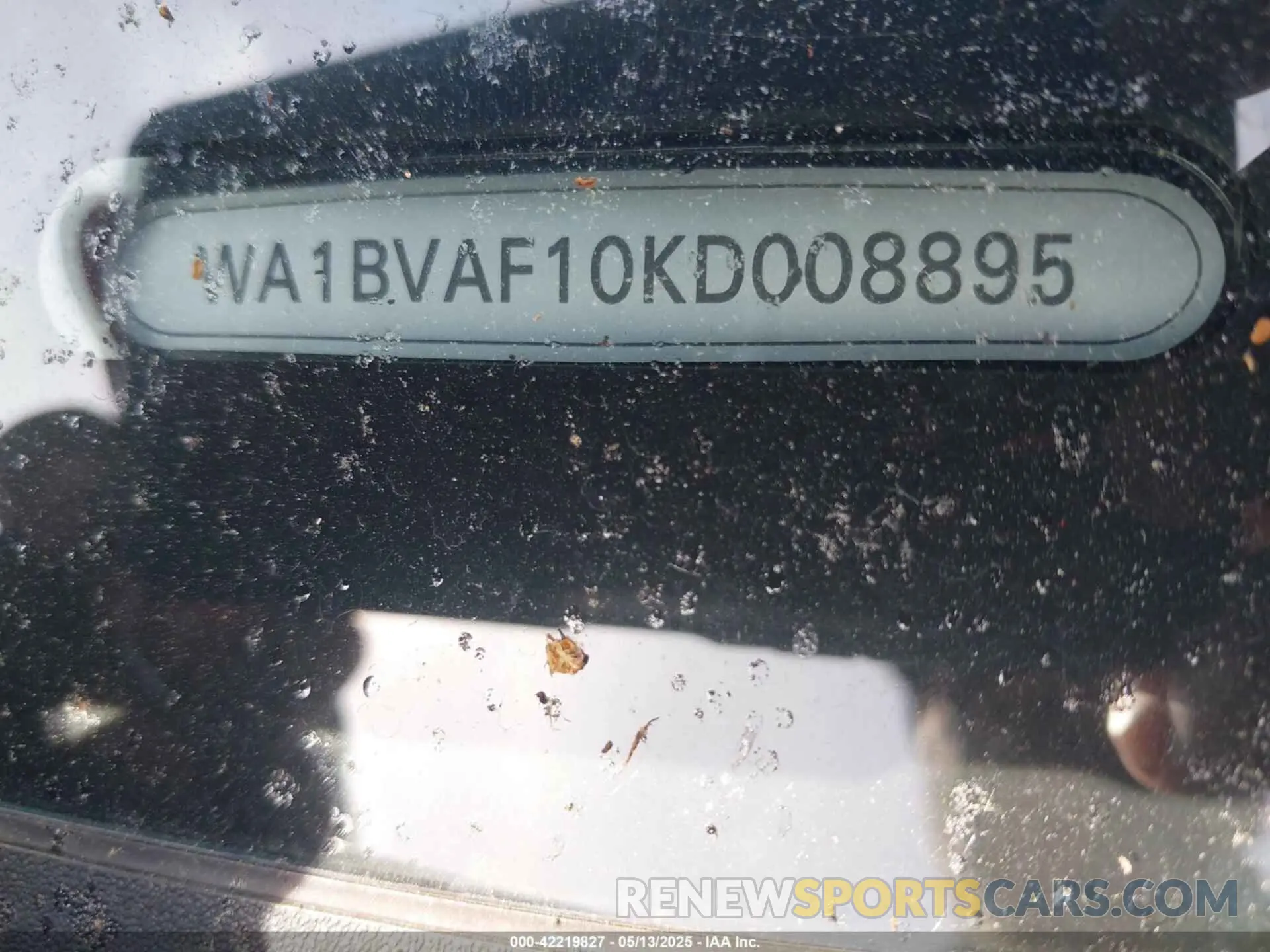 9 Фотография поврежденного автомобиля WA1BVAF10KD008895 AUDI Q8 2019