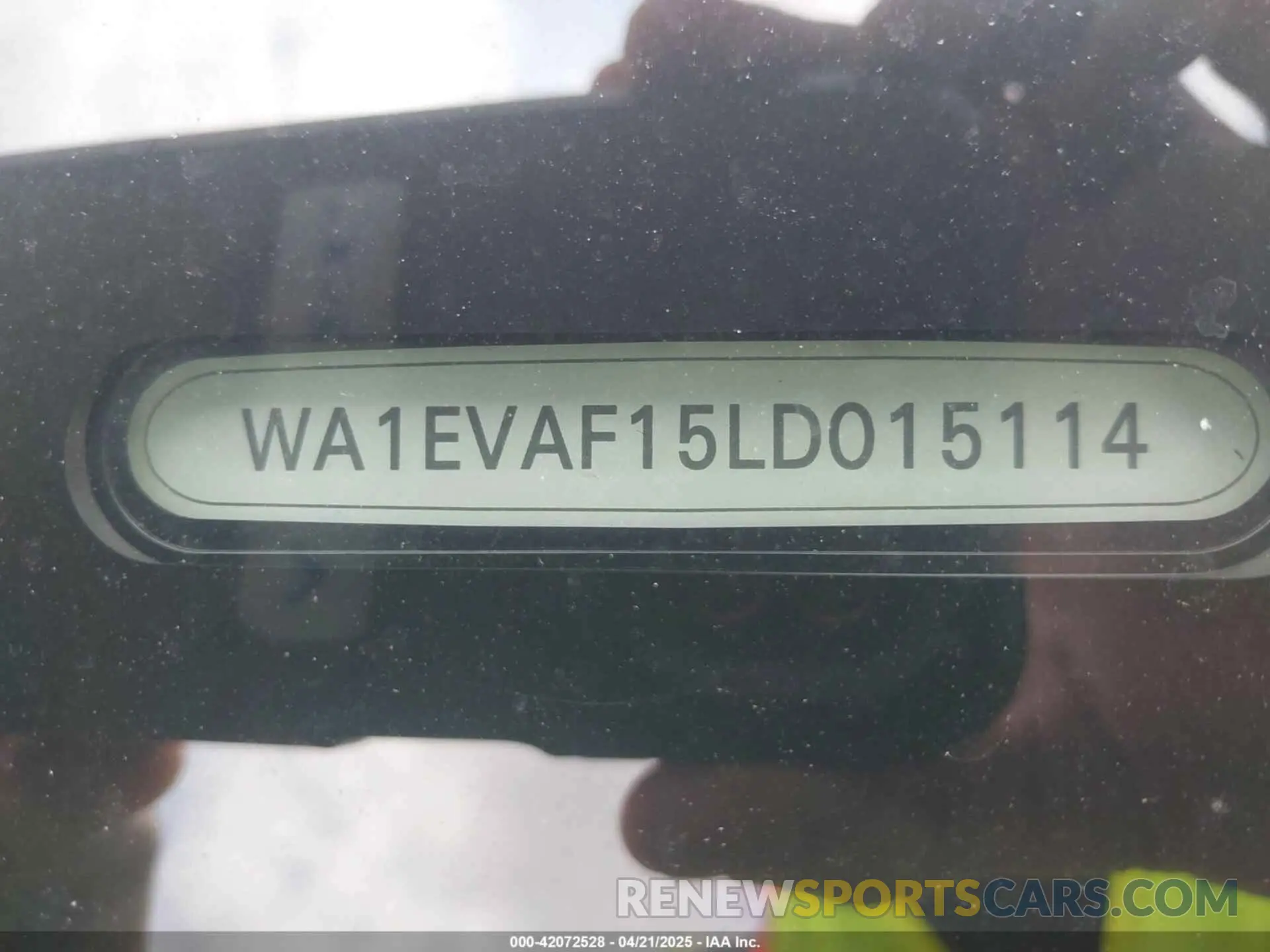 9 Фотография поврежденного автомобиля WA1EVAF15LD015114 AUDI Q8 2020
