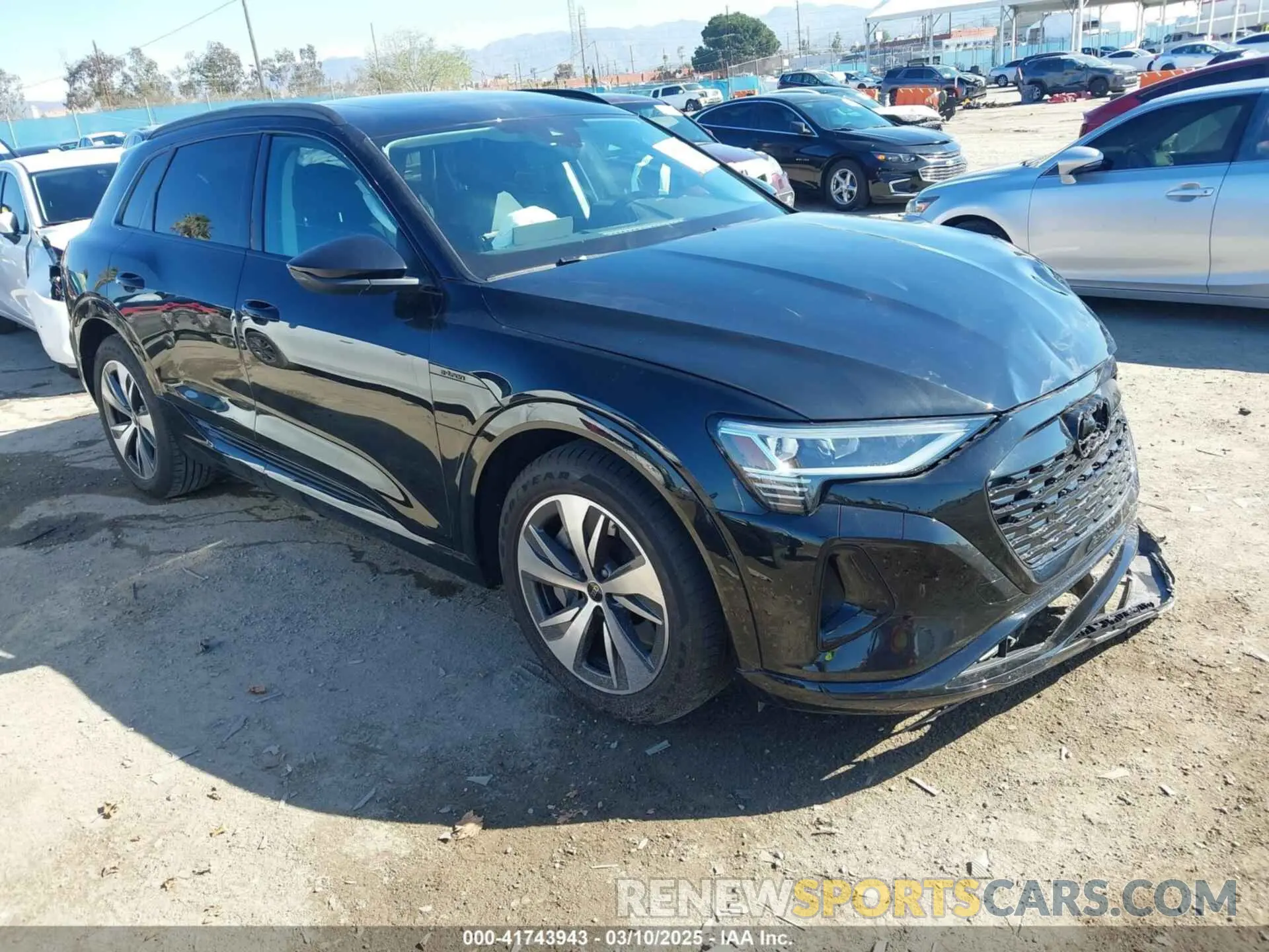 1 Photograph of a damaged car WA14AAGE5RB046859 AUDI Q8 E-TRON 2024