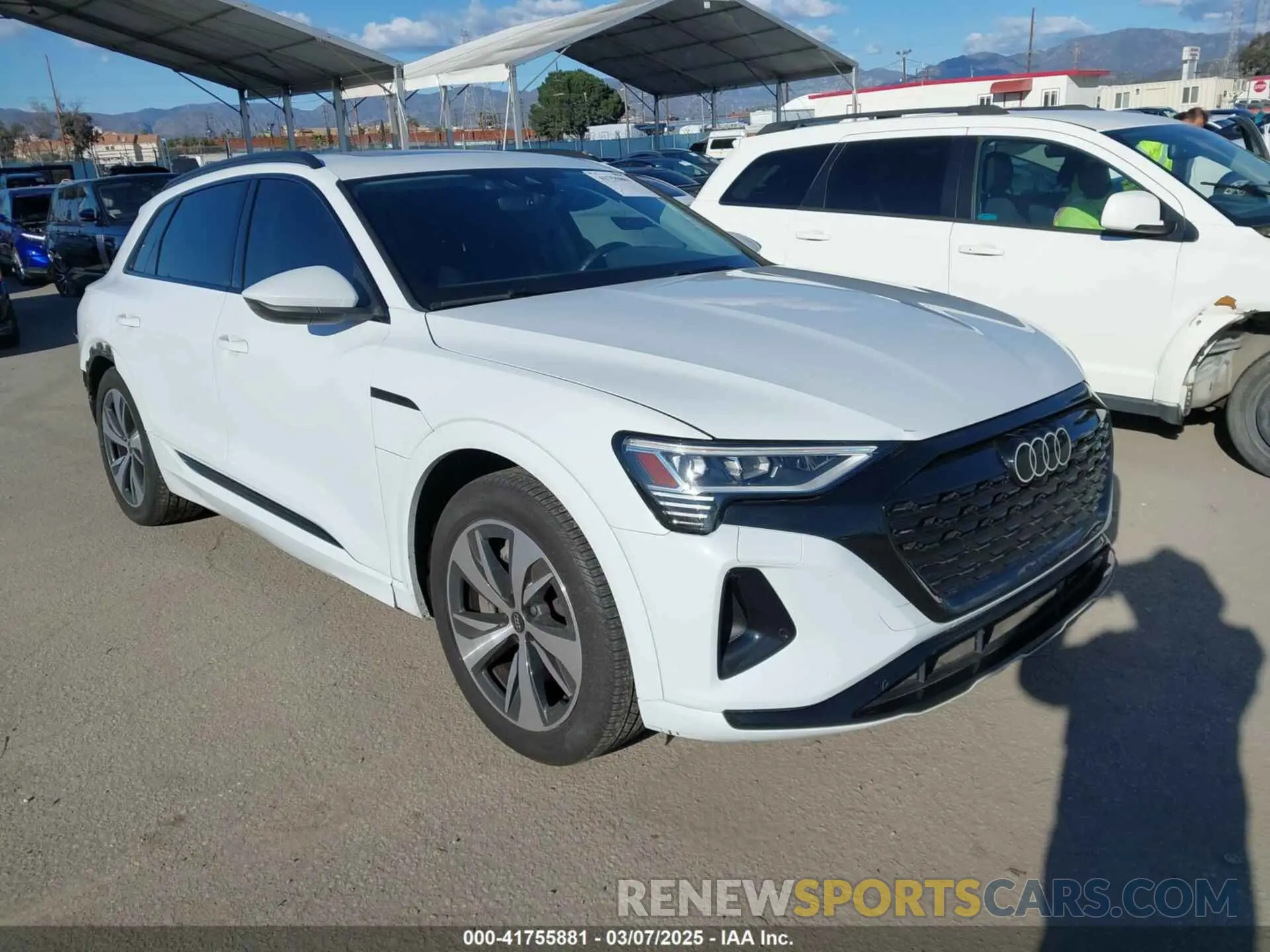 1 Photograph of a damaged car WA14AAGE7RB020683 AUDI Q8 E-TRON 2024