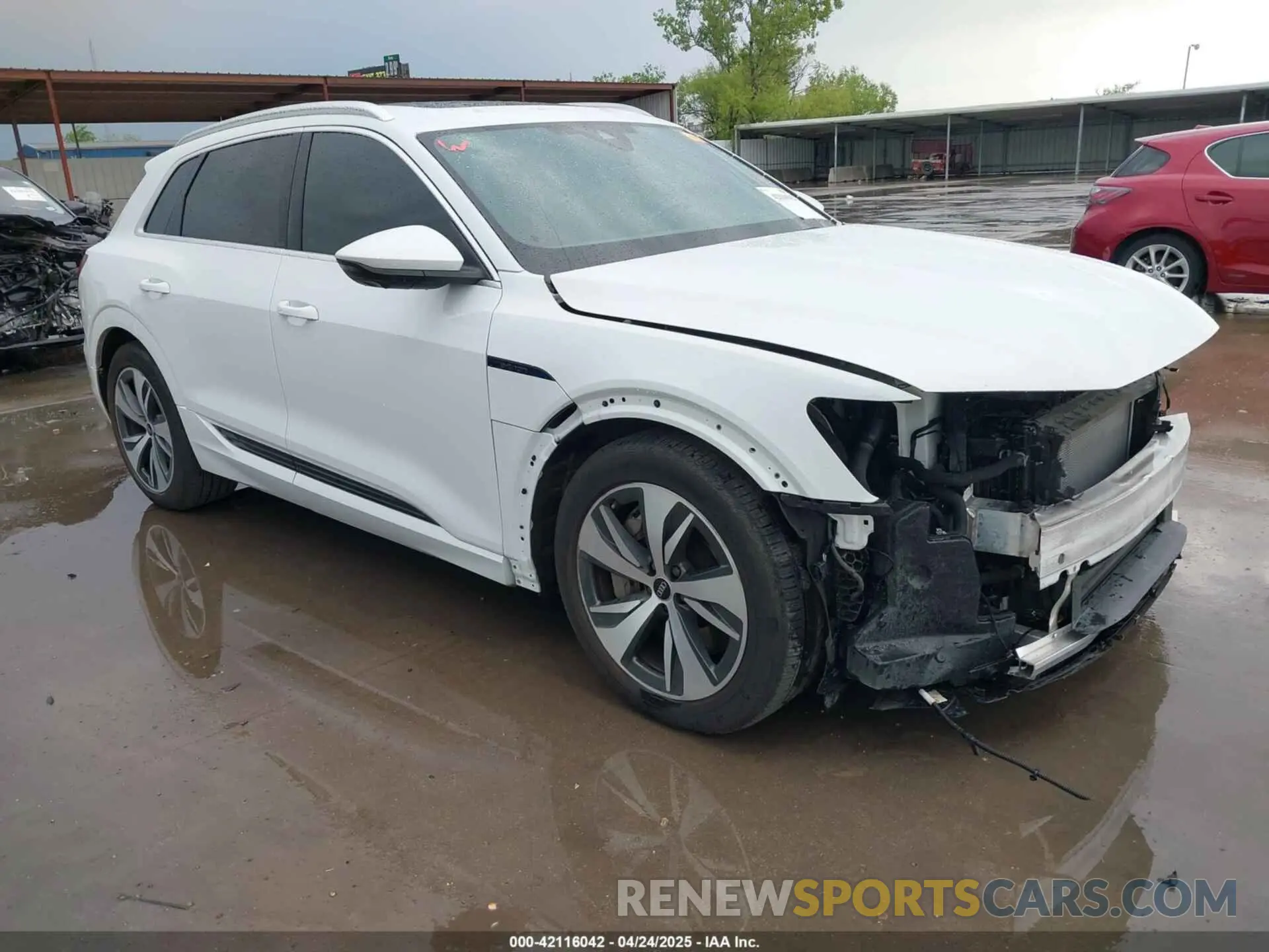 1 Photograph of a damaged car WA15AAGE0RB026474 AUDI Q8 E-TRON 2024