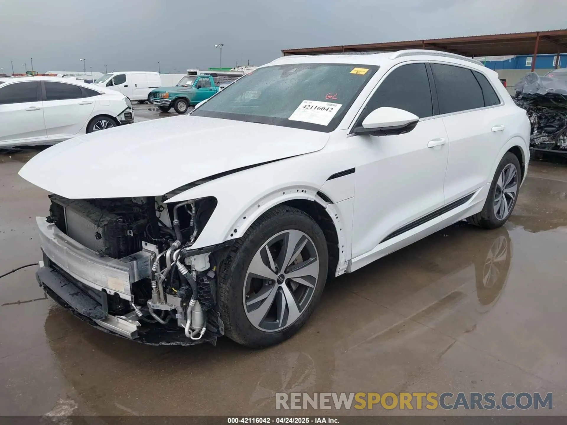 2 Photograph of a damaged car WA15AAGE0RB026474 AUDI Q8 E-TRON 2024