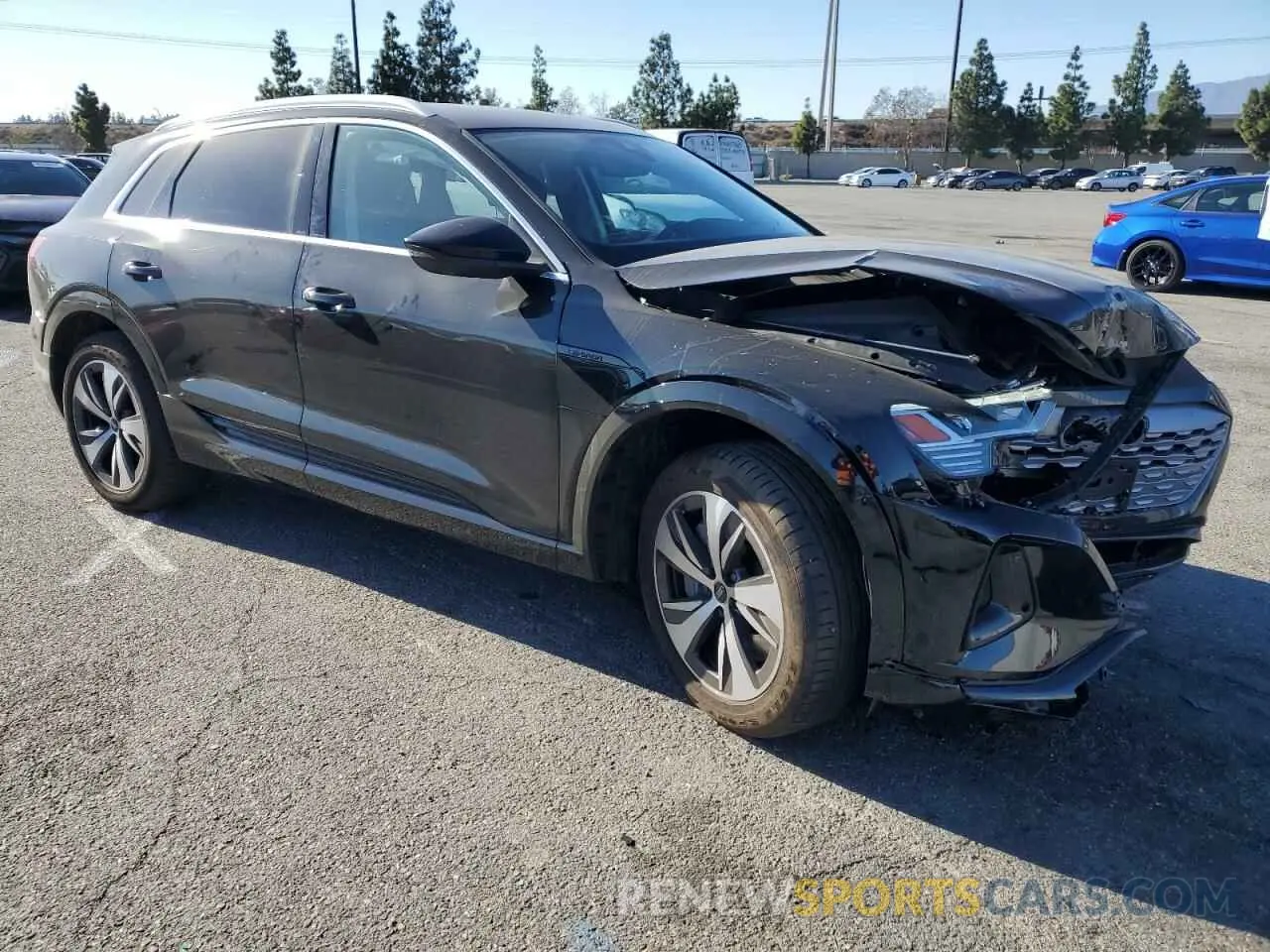 4 Photograph of a damaged car WA15AAGE1RB033711 AUDI Q8 E-TRON 2024