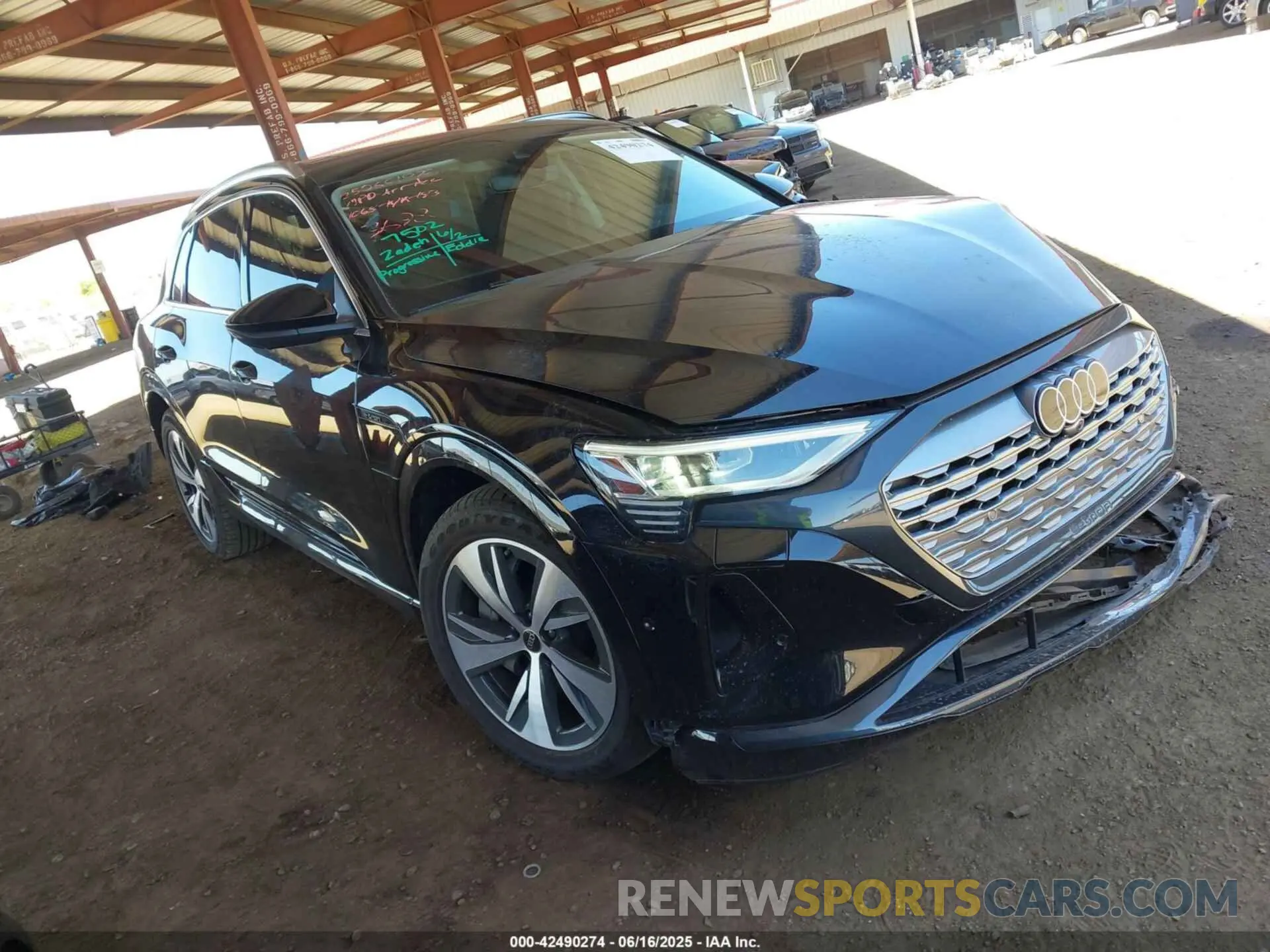 1 Photograph of a damaged car WA15AAGE2RB033698 AUDI Q8 E-TRON 2024