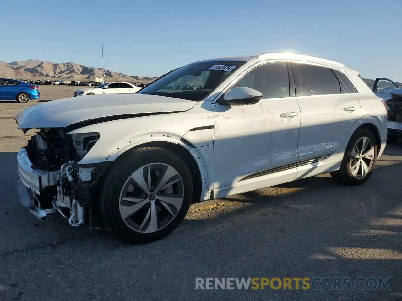 1 Photograph of a damaged car WA15AAGE3RB031412 AUDI Q8 E-TRON 2024